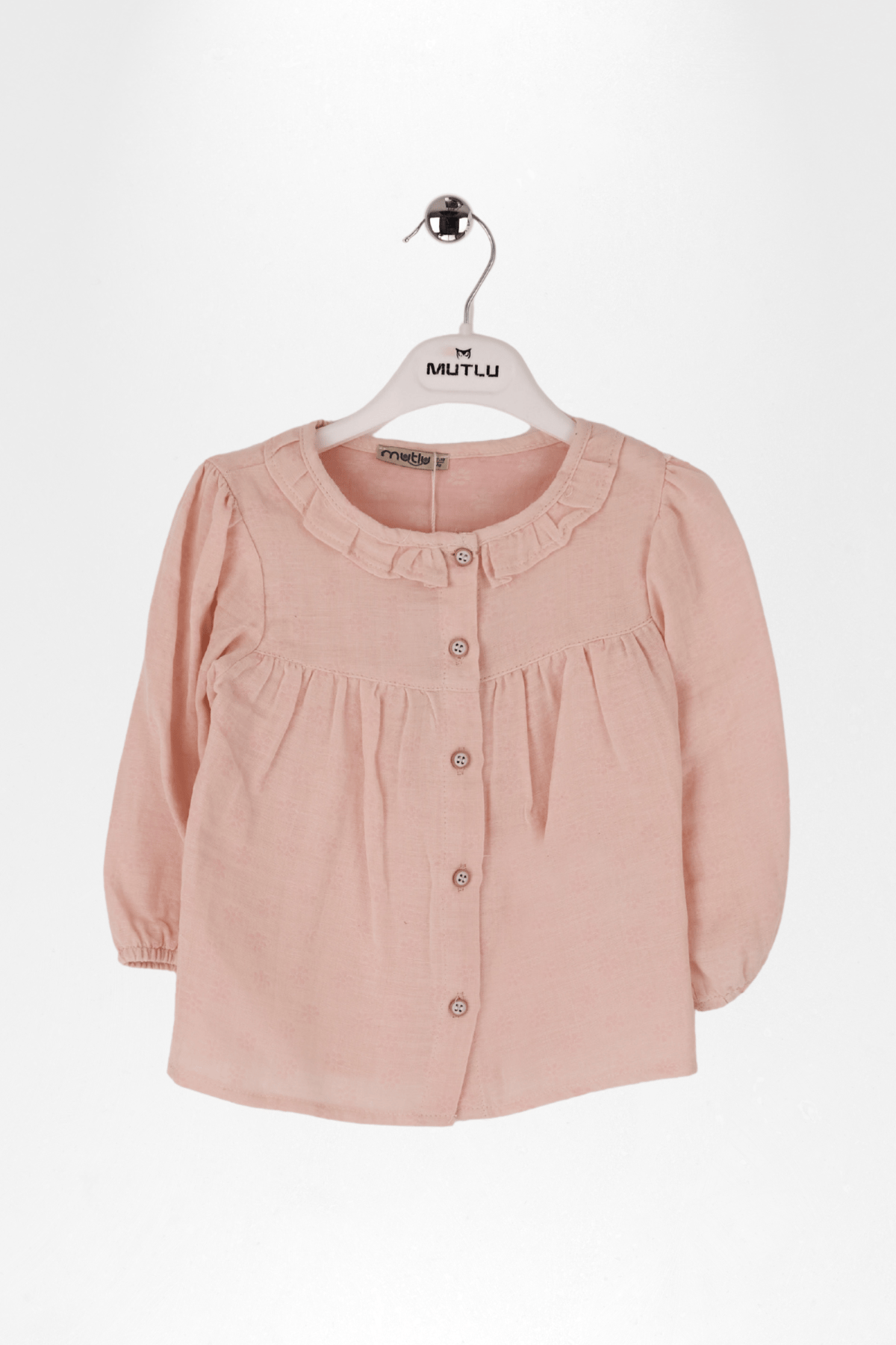 ÇİÇEK DESENLİ MÜSLİN KIZ GÖMLEK