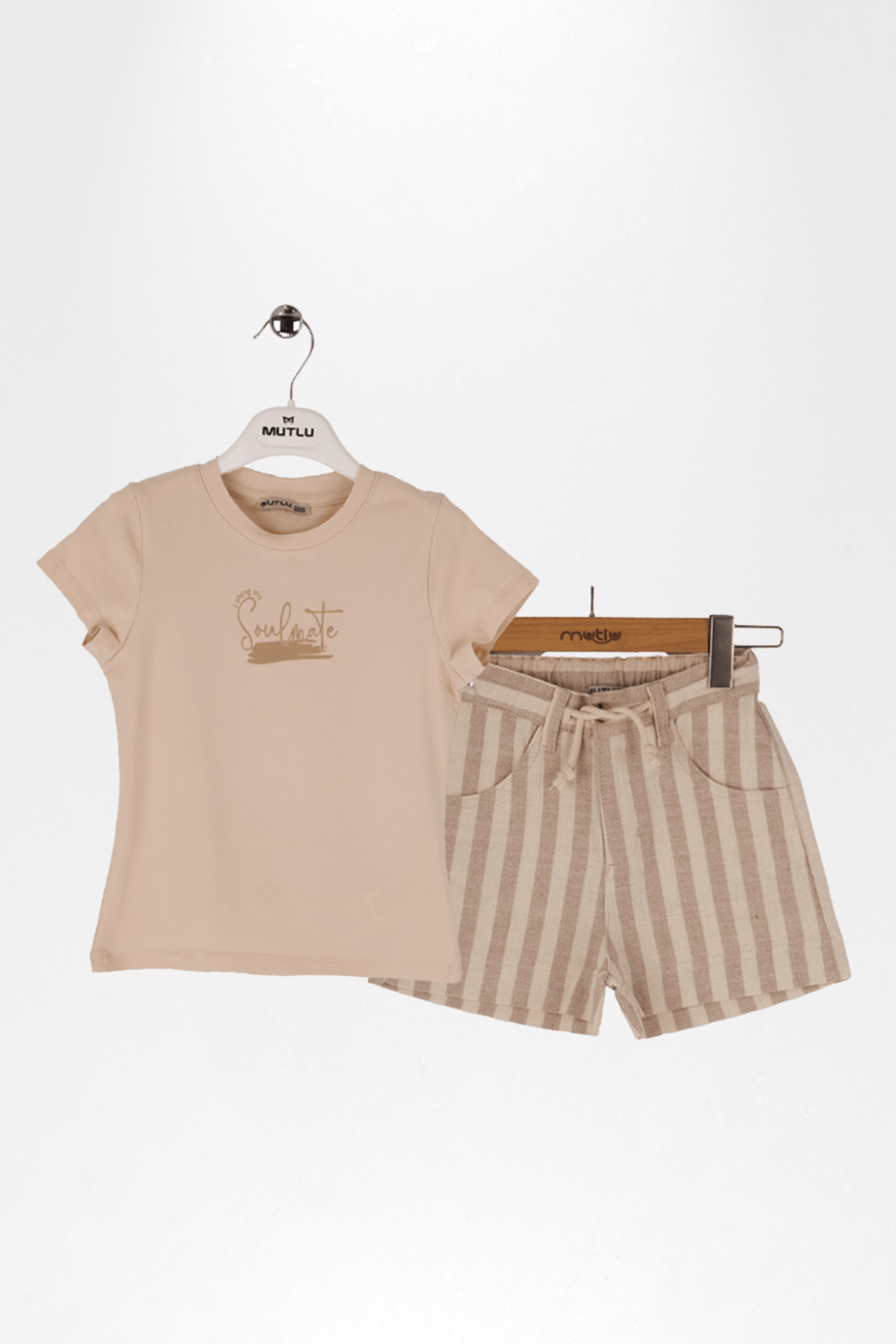 ÇİZGİLİ ŞORT T-SHİRT TAKIM