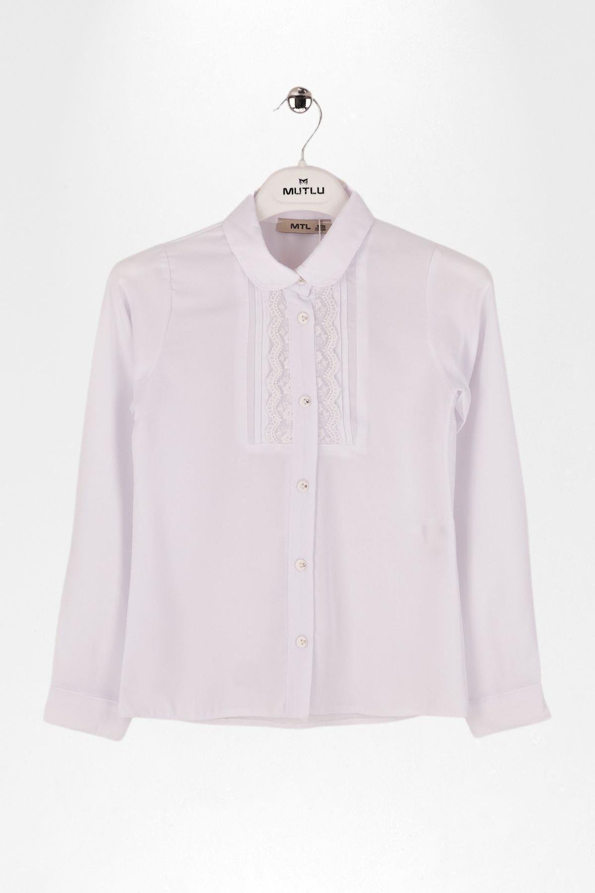 DANTELLİ KIZ OKUL GÖMLEK