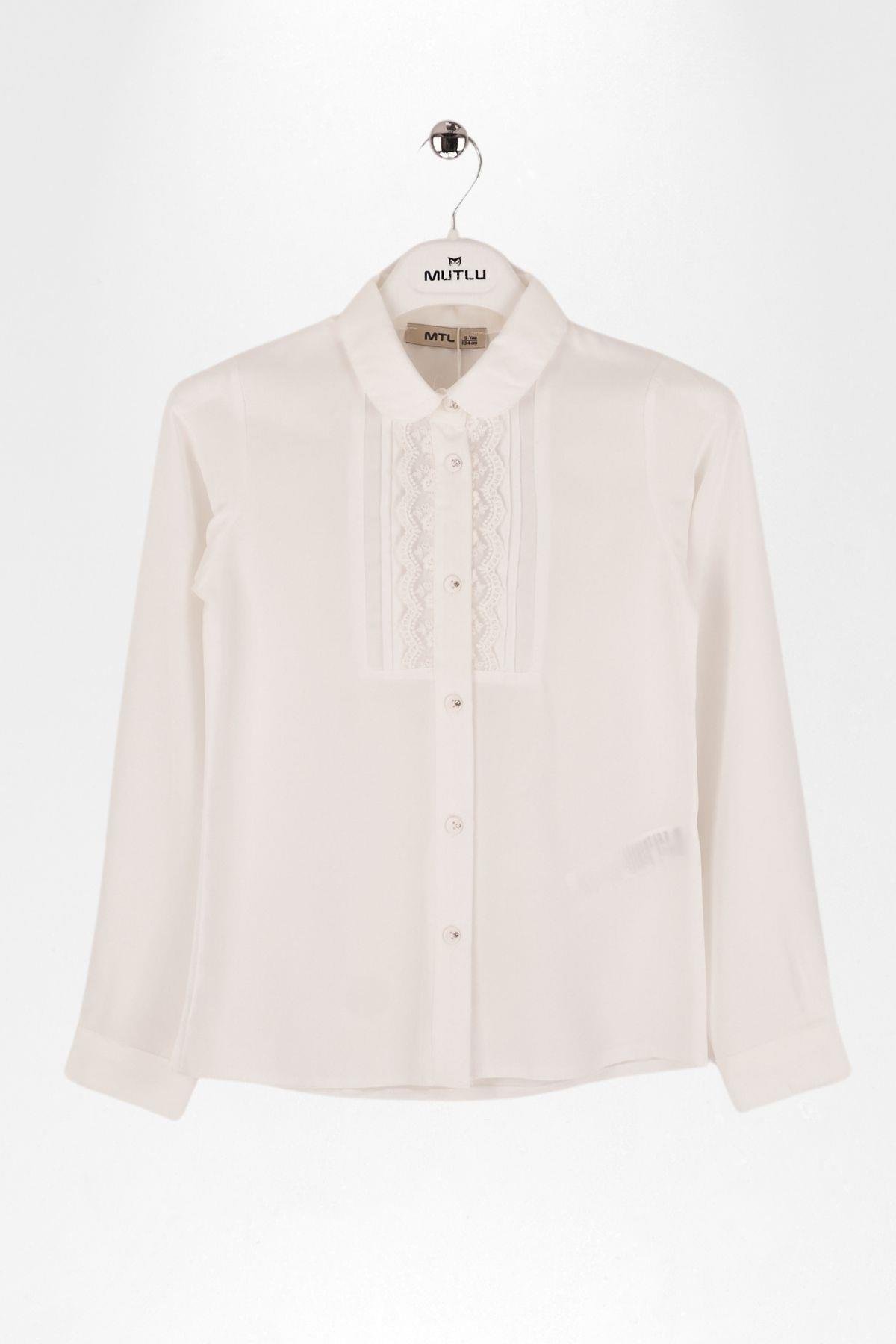 DANTELLİ KIZ OKUL GÖMLEK