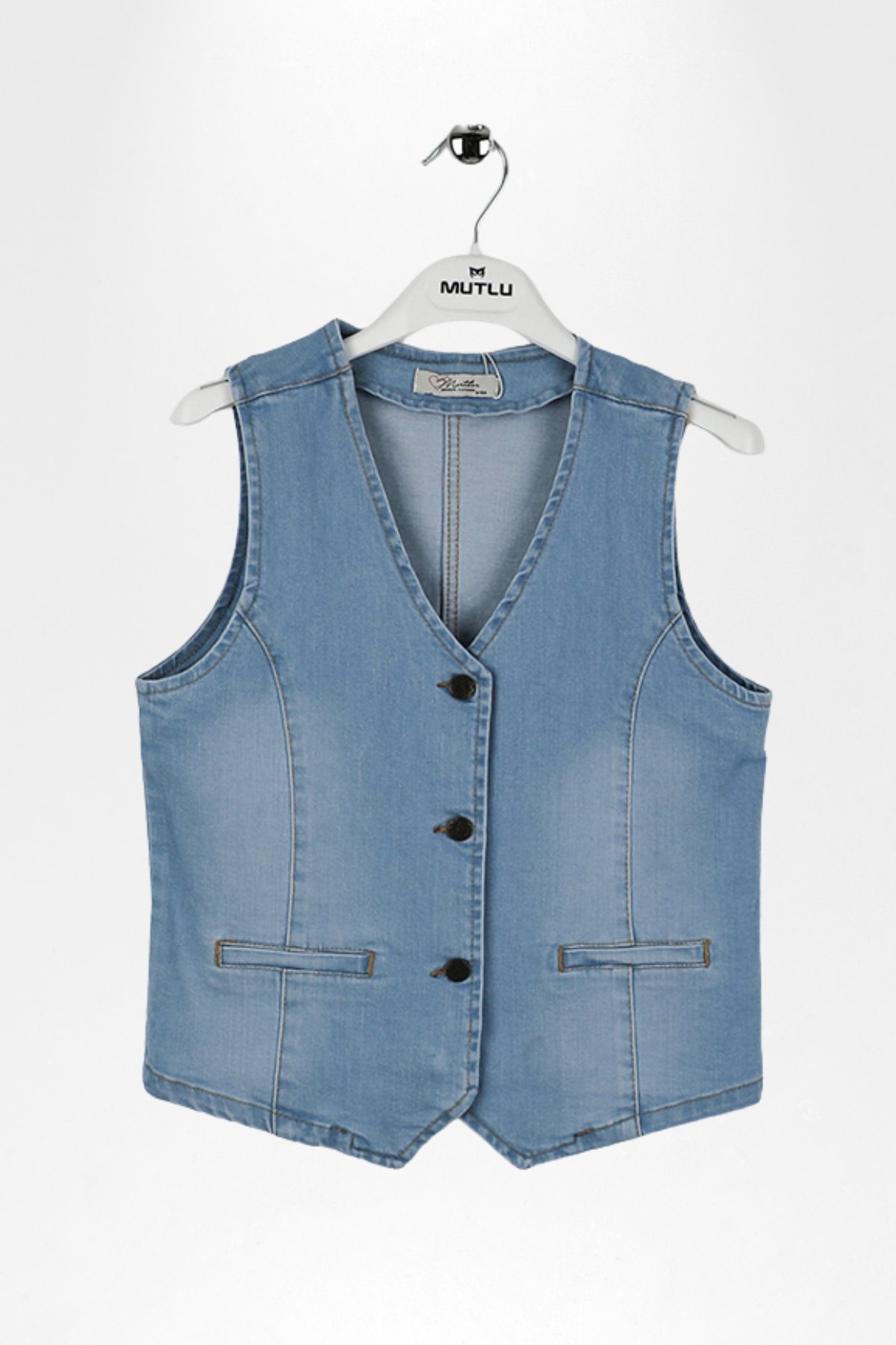 DENİM KIZ YELEK