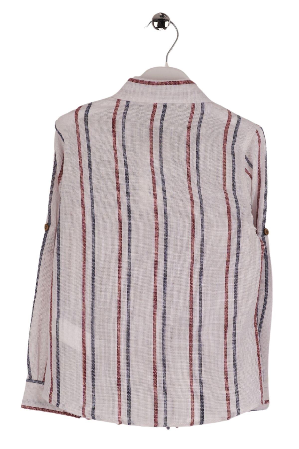 DERİ AKSESUAR DETAYLI ÇİZGİLİ ERKEK GÖMLEK