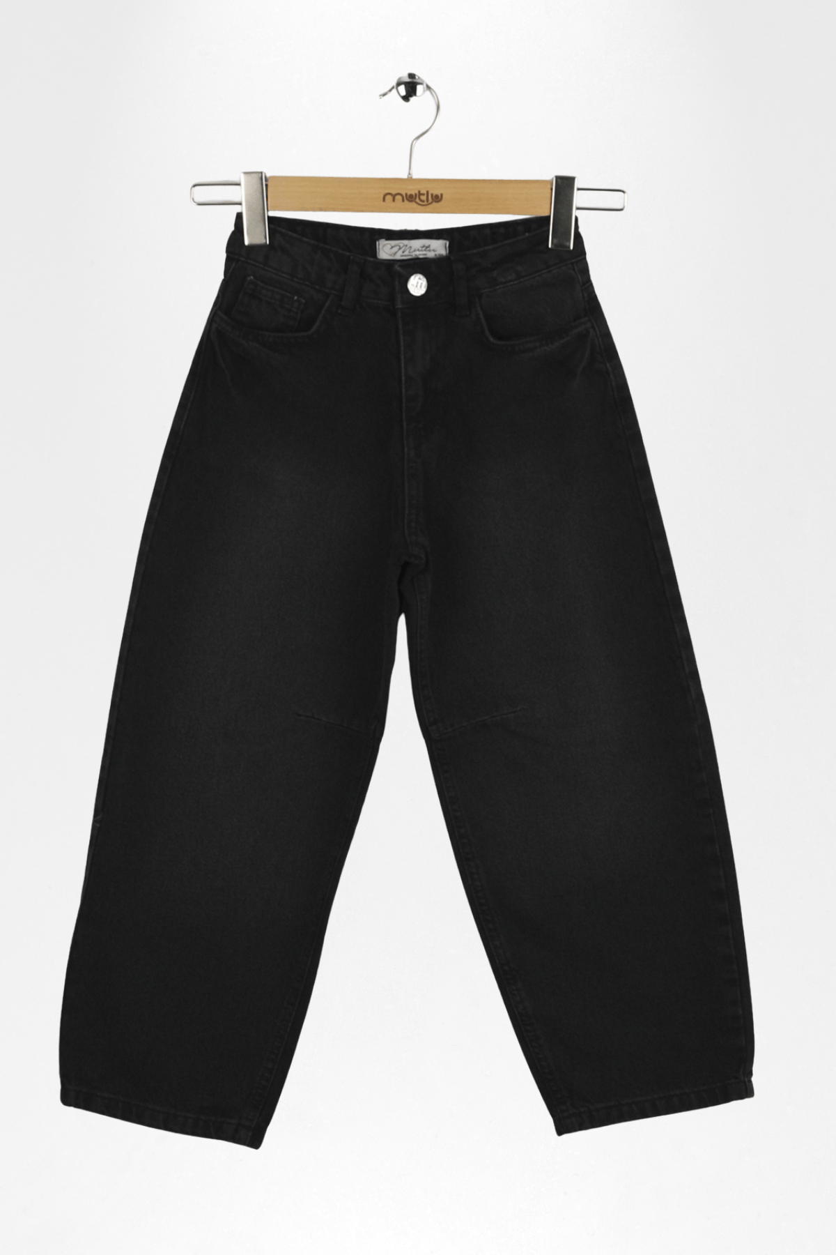 DİZ PENSLİ KIZ KOT PANTOLON