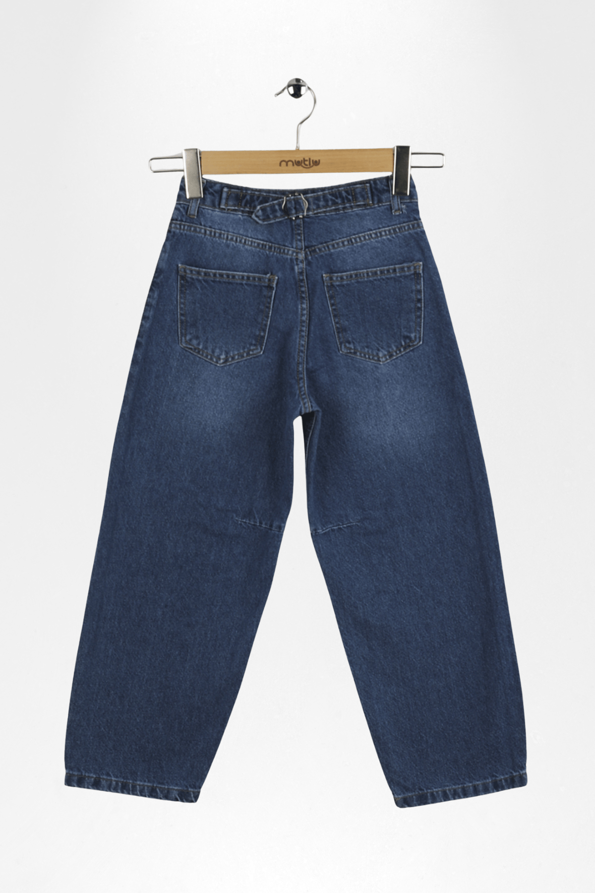 DİZ PENSLİ KIZ KOT PANTOLON