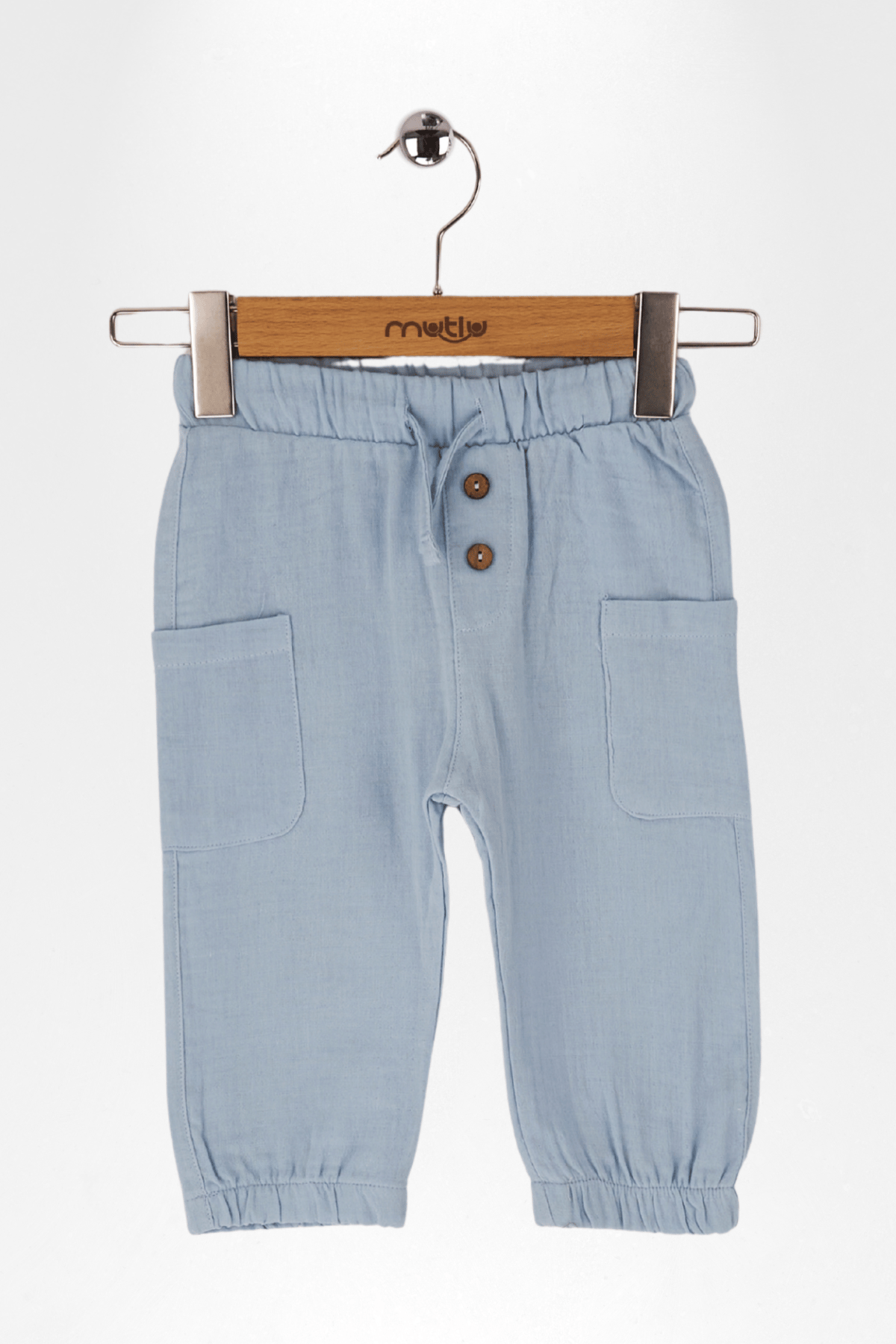 ERKEK LASTİKLİ MÜSLİN PANTOLON