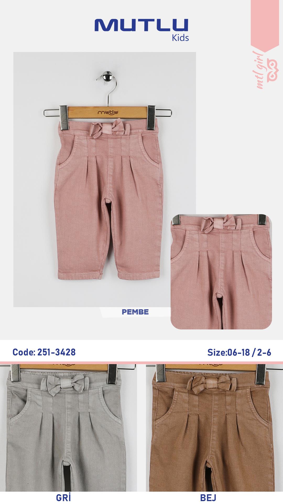 FİYONKLU KIZ PANTOLON