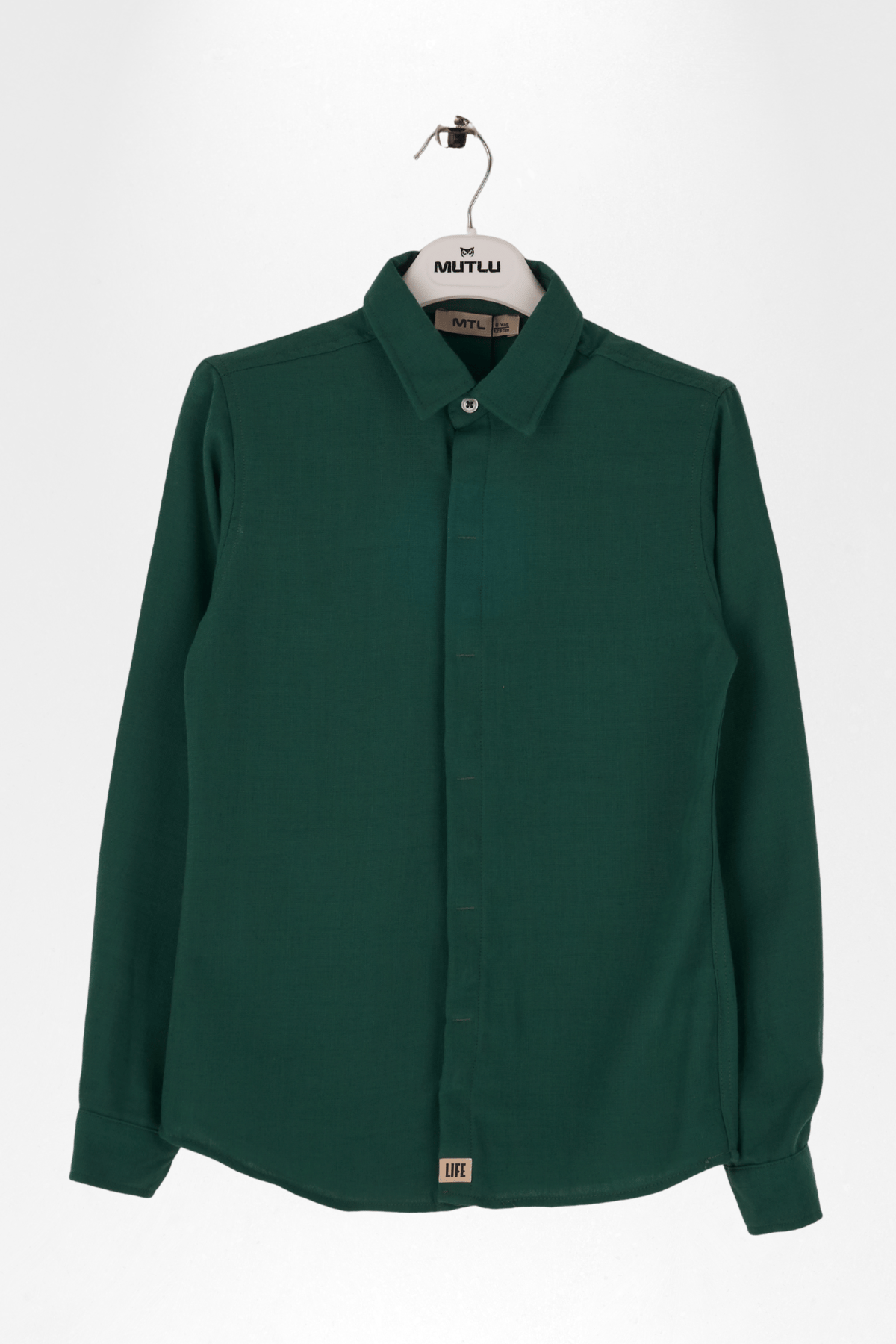 GİZLİ PAT PUNTERİZLİ ERKEK GÖMLEK