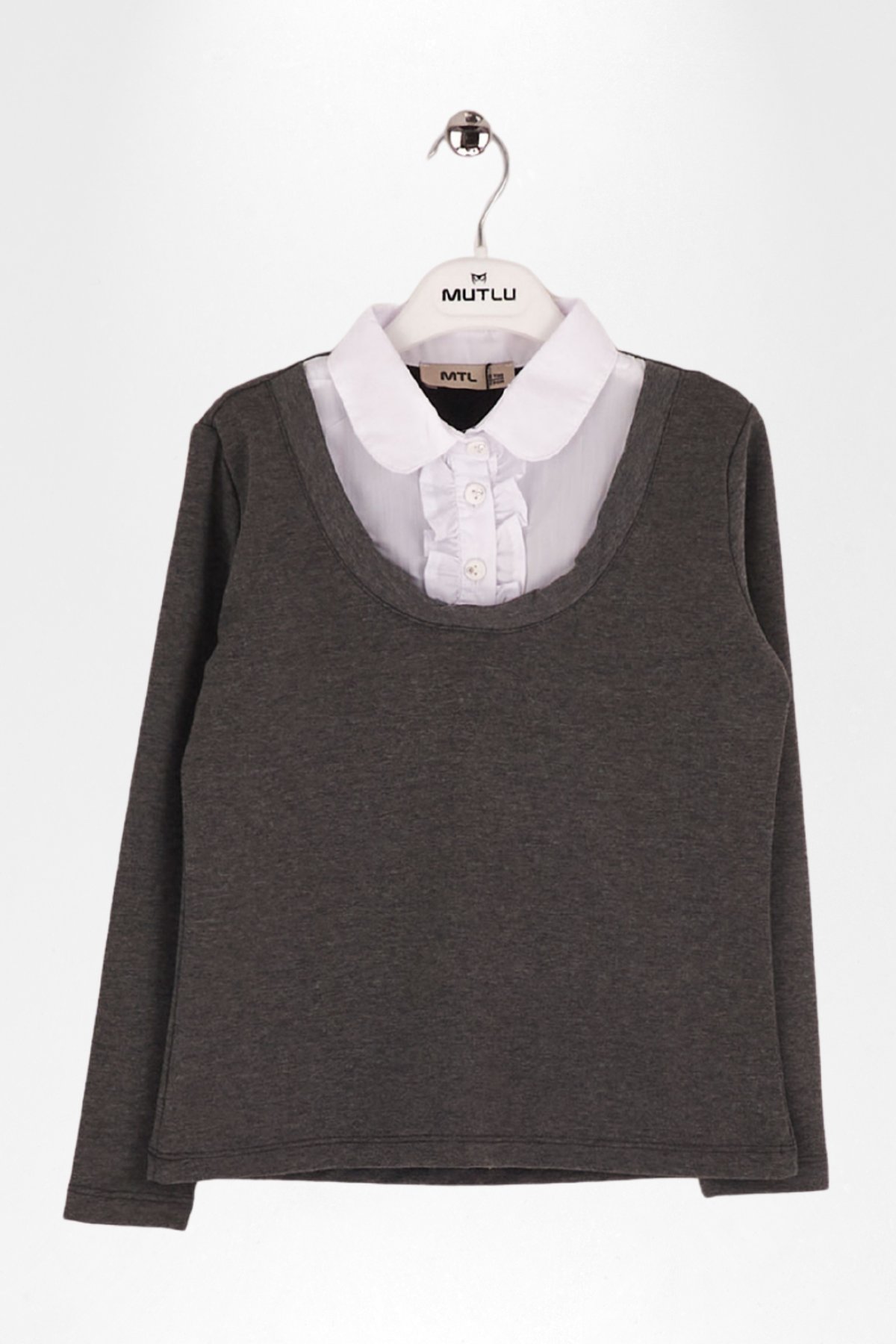 GÖMLEK GÖRÜNÜMLÜ KIZ SWEAT