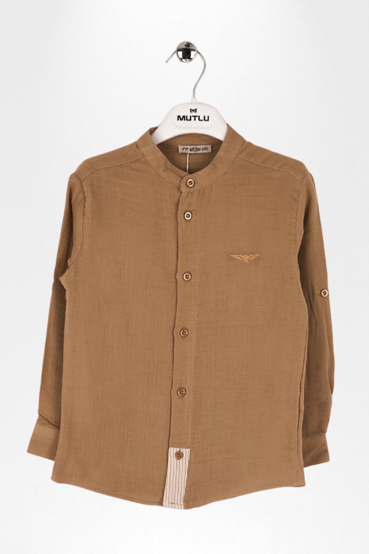 HAKİM YAKA PAT GARNİLİ ERKEK GÖMLEK