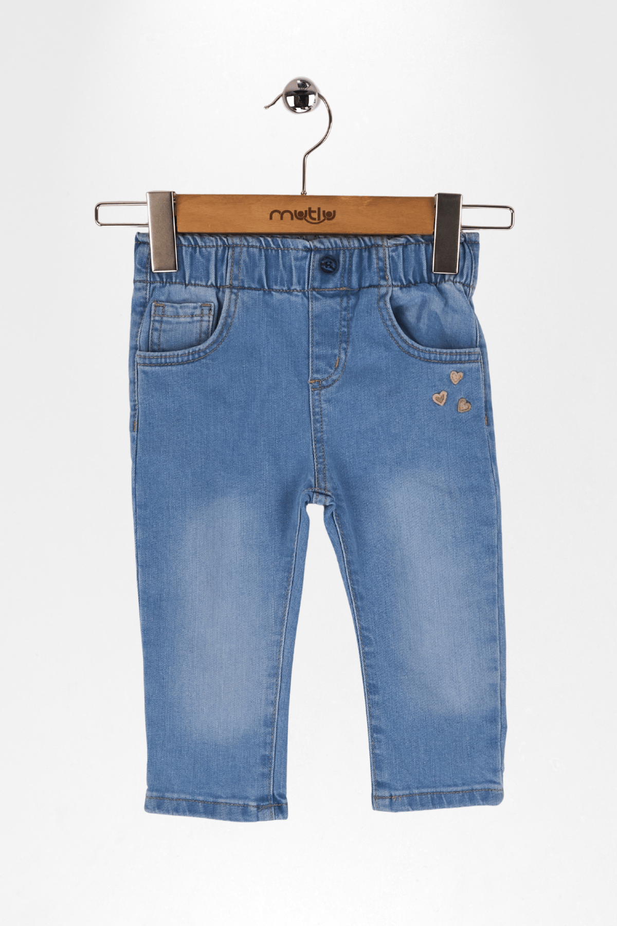 KALP NAKIŞLI KOT KIZ PANTOLON