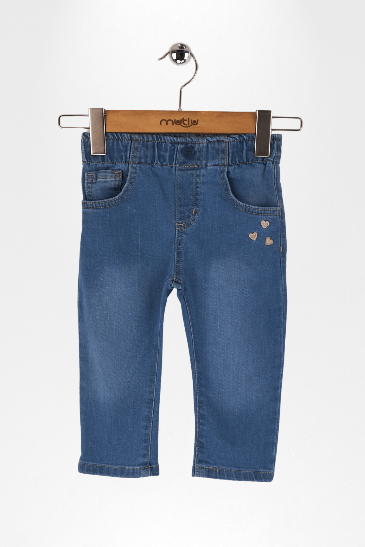 KALP NAKIŞLI KOT KIZ PANTOLON