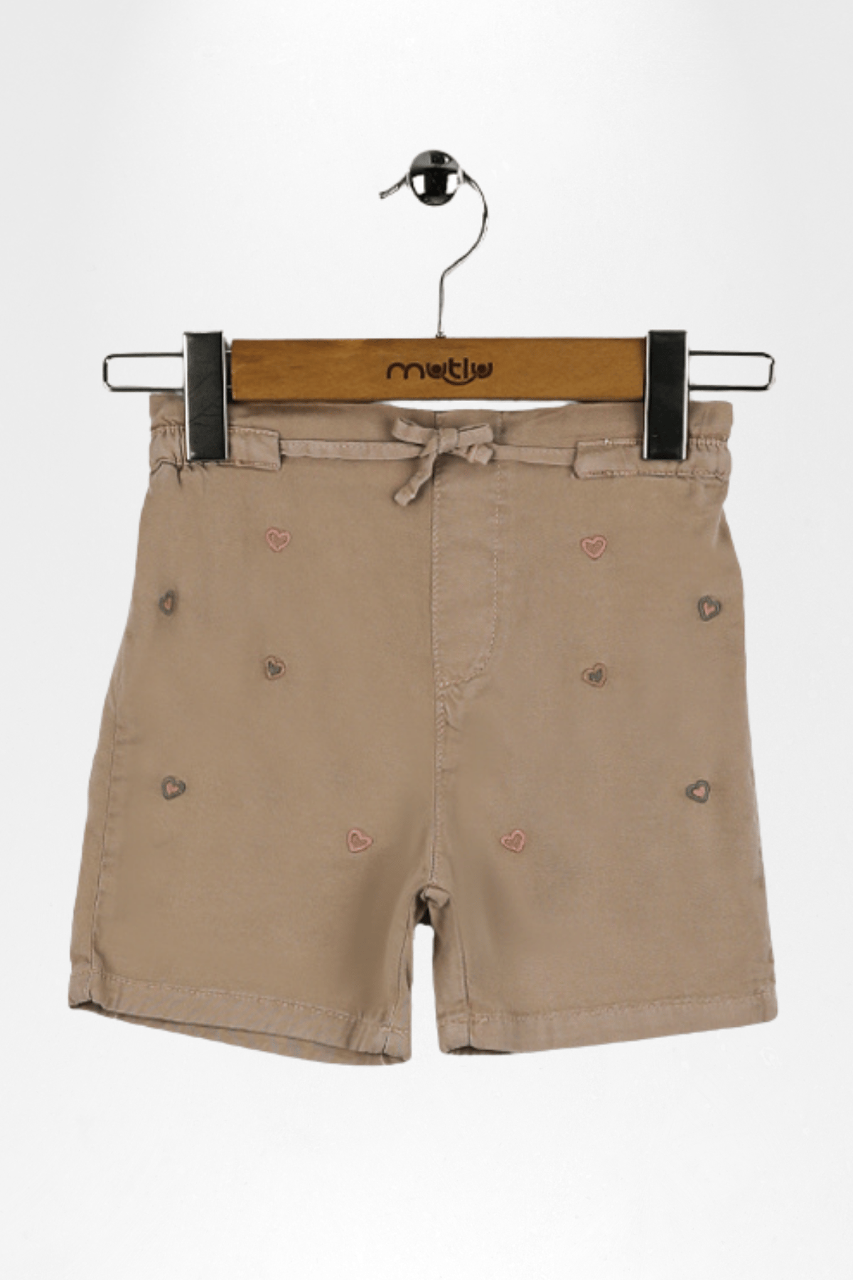 KALPLİ KIZ GABARDİN ŞORT