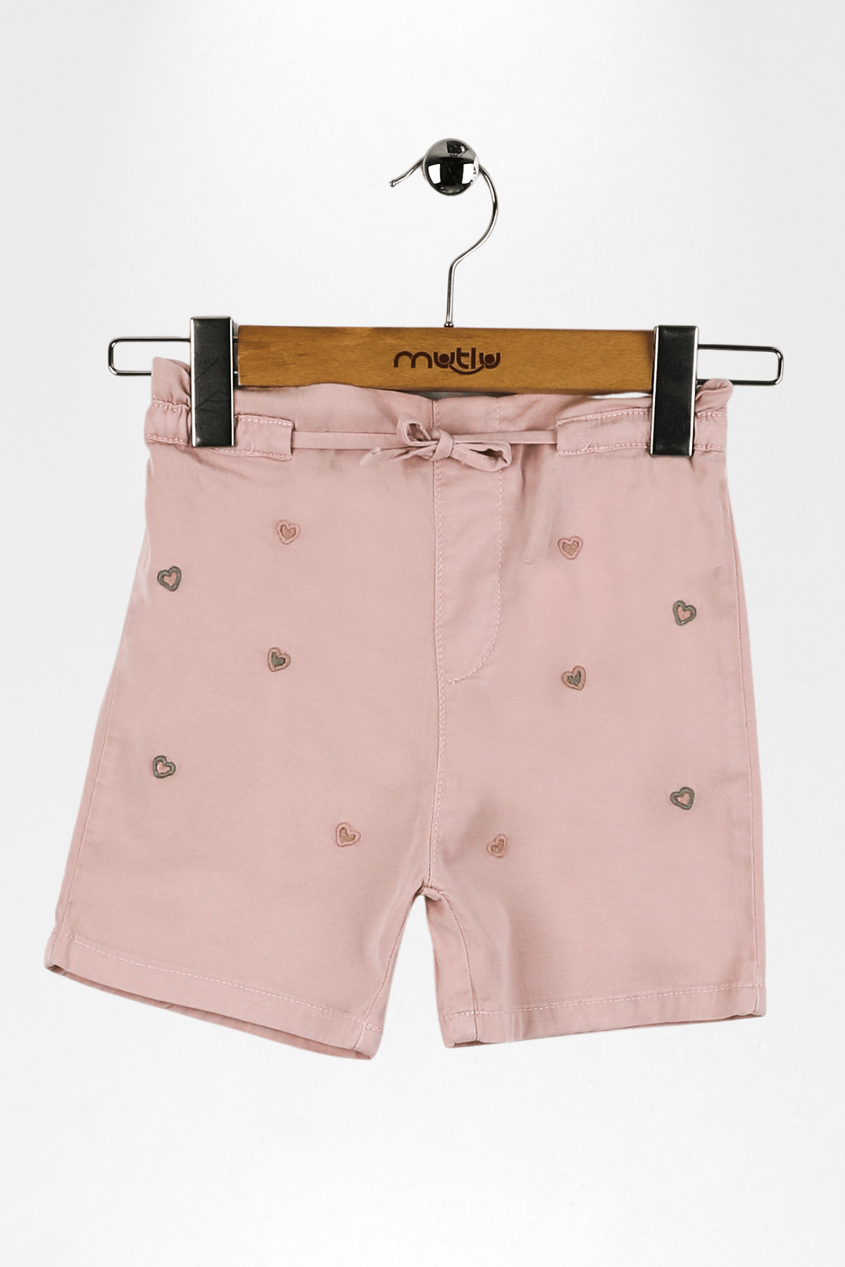 KALPLİ KIZ GABARDİN ŞORT