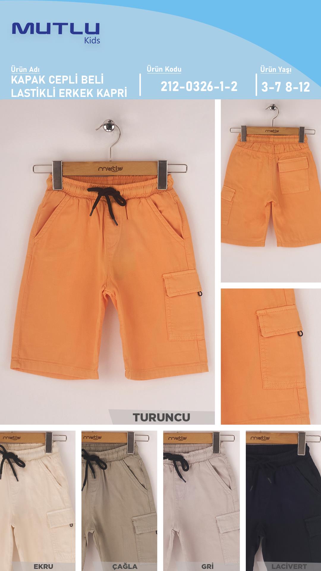 KAPAK CEPLİ BELİ LASTİKLİ ERKEK KAPRİ
