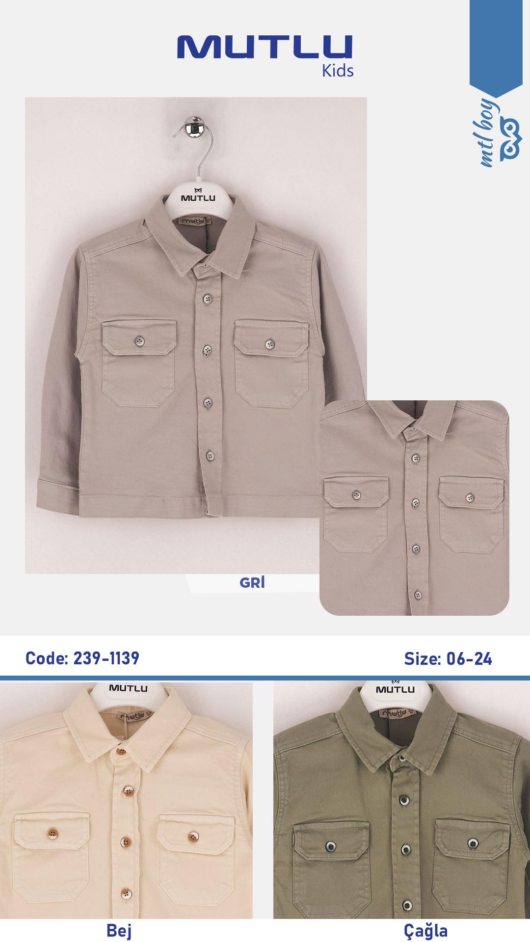 KAPAK CEPLİ ERKEK GABARDİN GÖMLEK