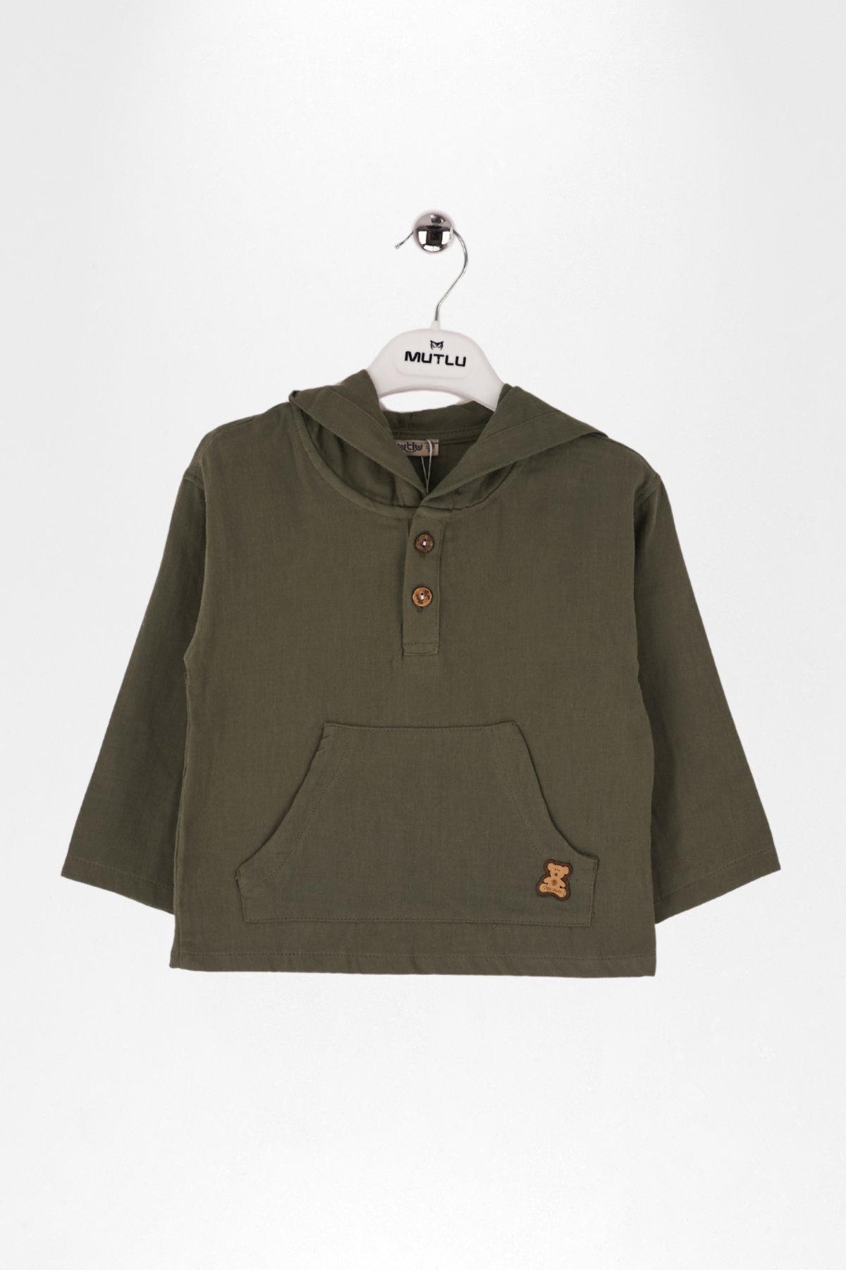 KAPŞONLU ERKEK MÜSLİN GÖMLEK