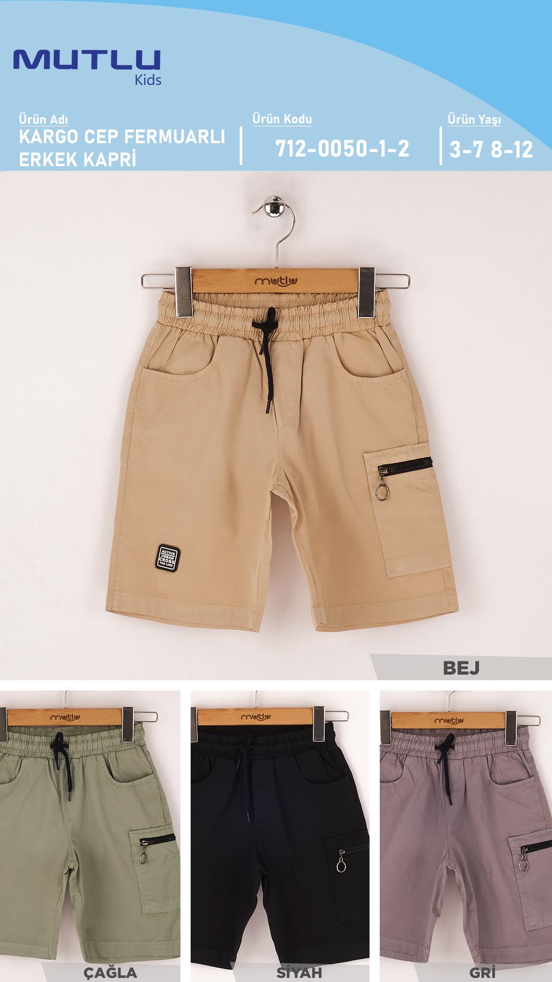 KARGO CEP FERMUARLI ERKEK KAPRİ