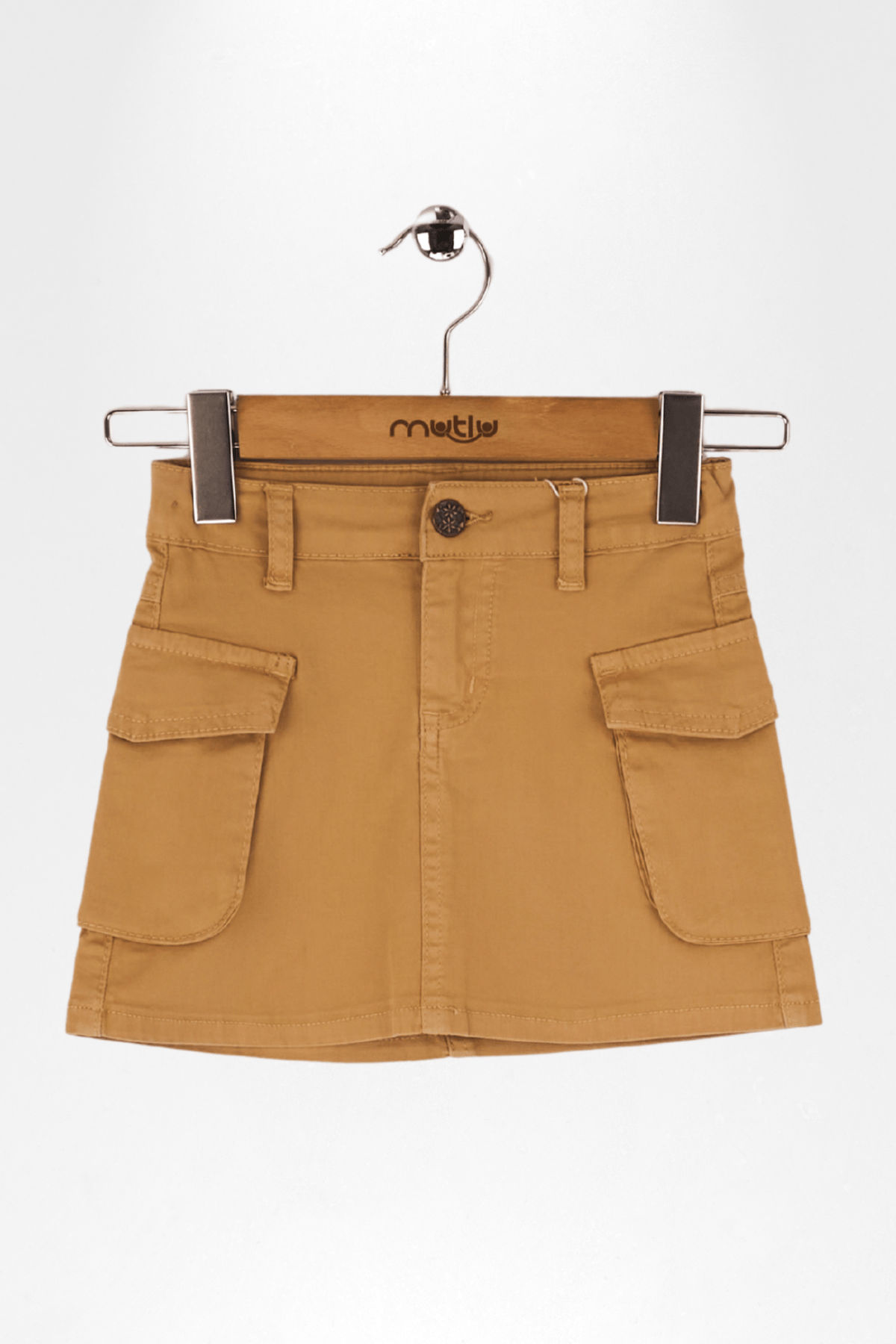 KARGO CEPLİ KIZ GABARDİN ETEK