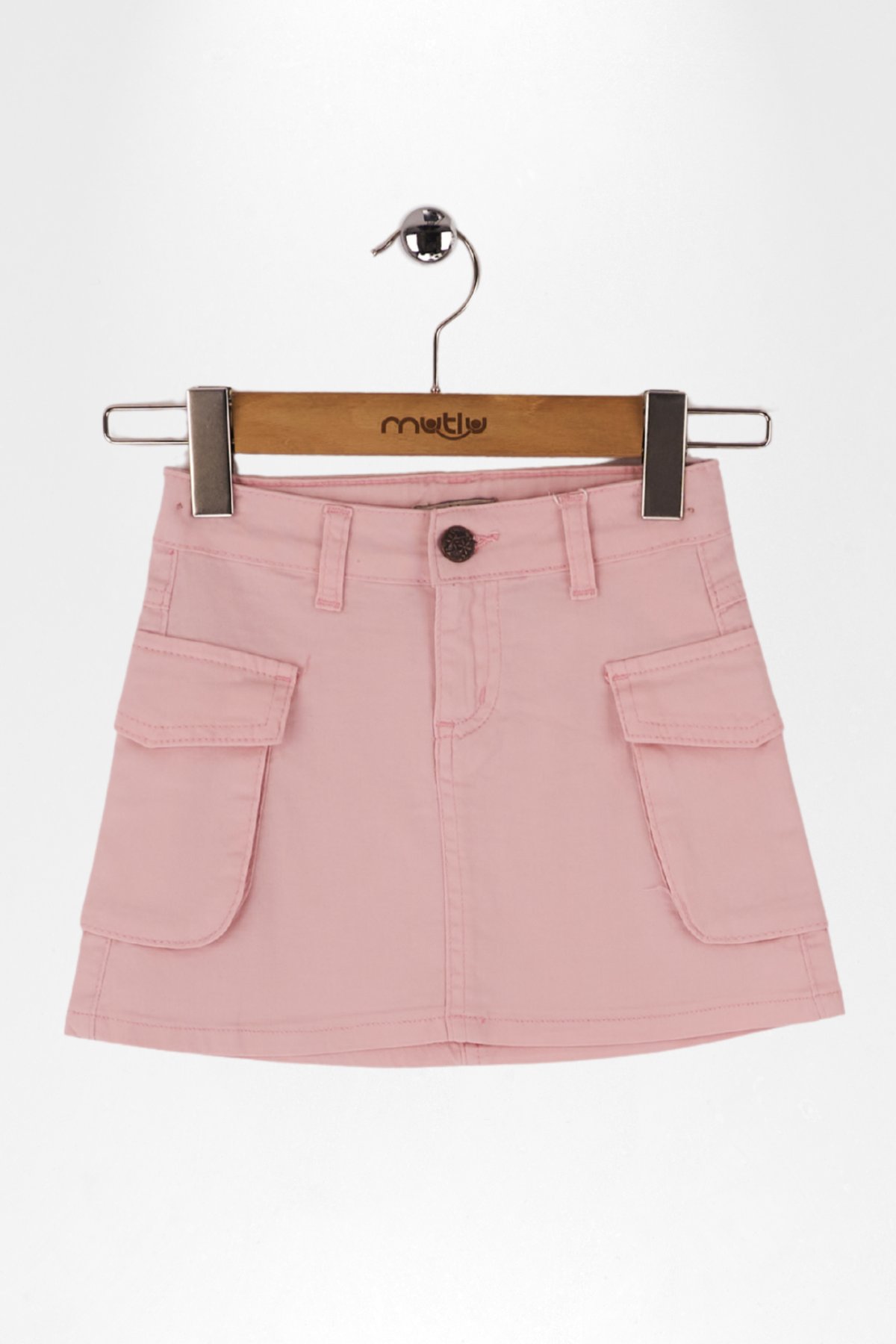 KARGO CEPLİ KIZ GABARDİN ETEK