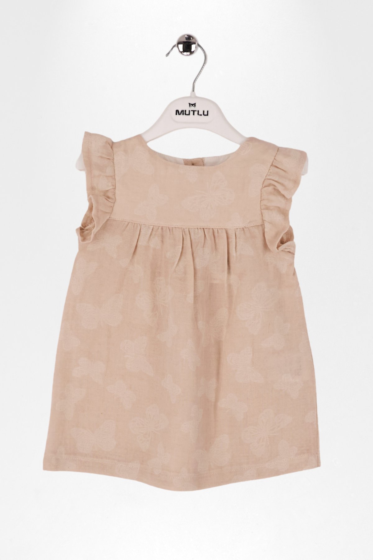 KELEBEK DESENLİ KIZ ELBİSE