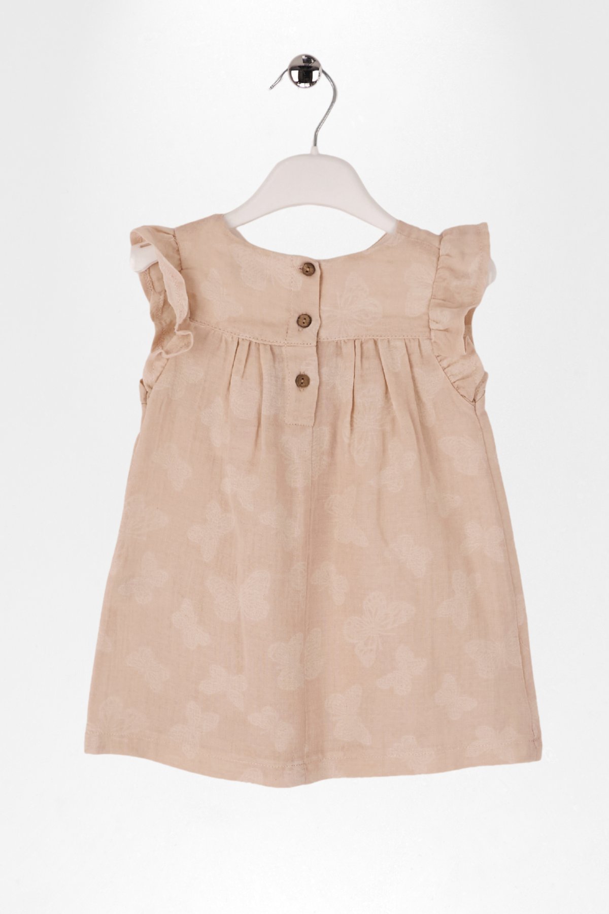 KELEBEK DESENLİ KIZ ELBİSE