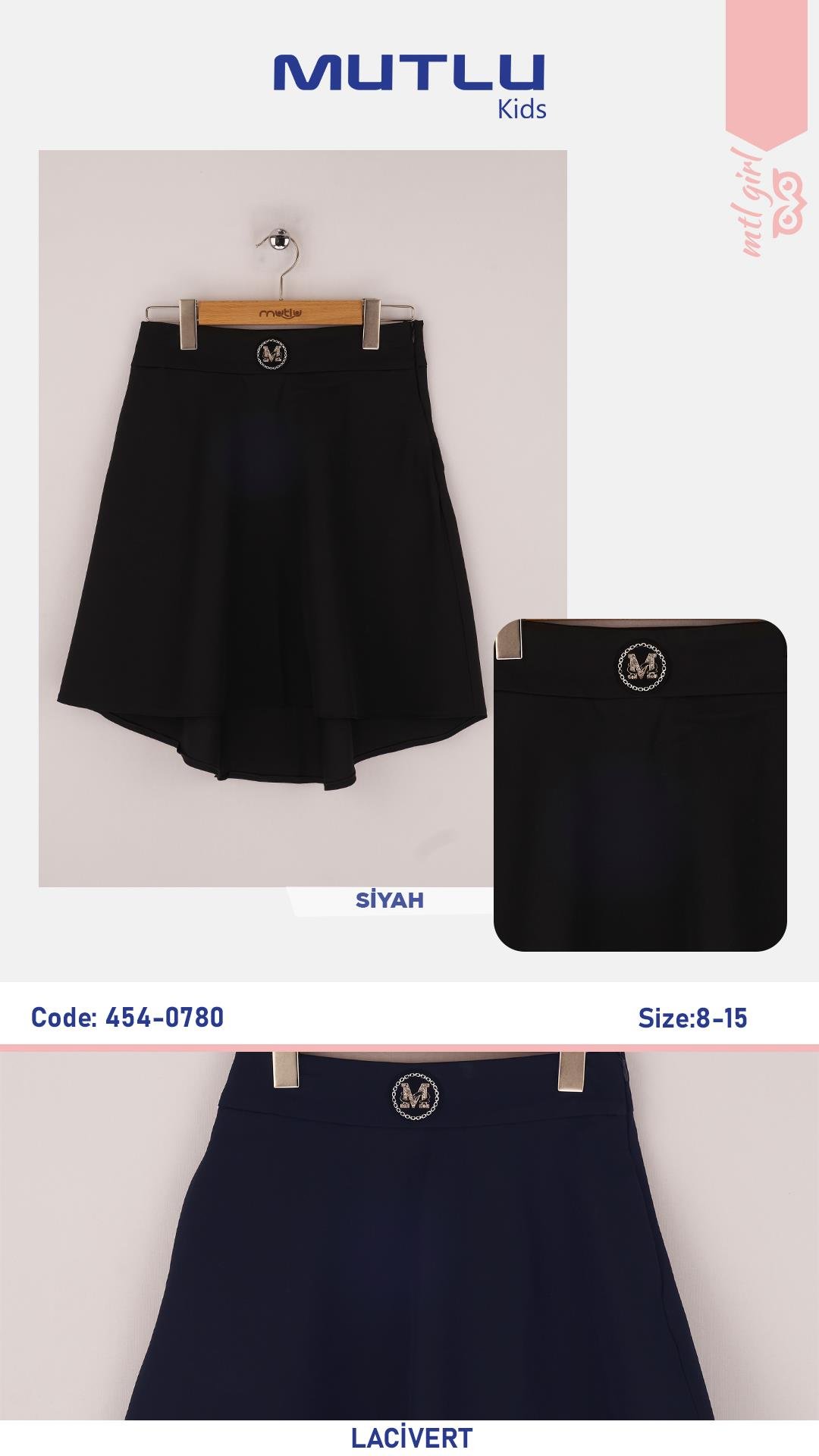 KEMER AKSESUARLI KIZ OKUL ETEK