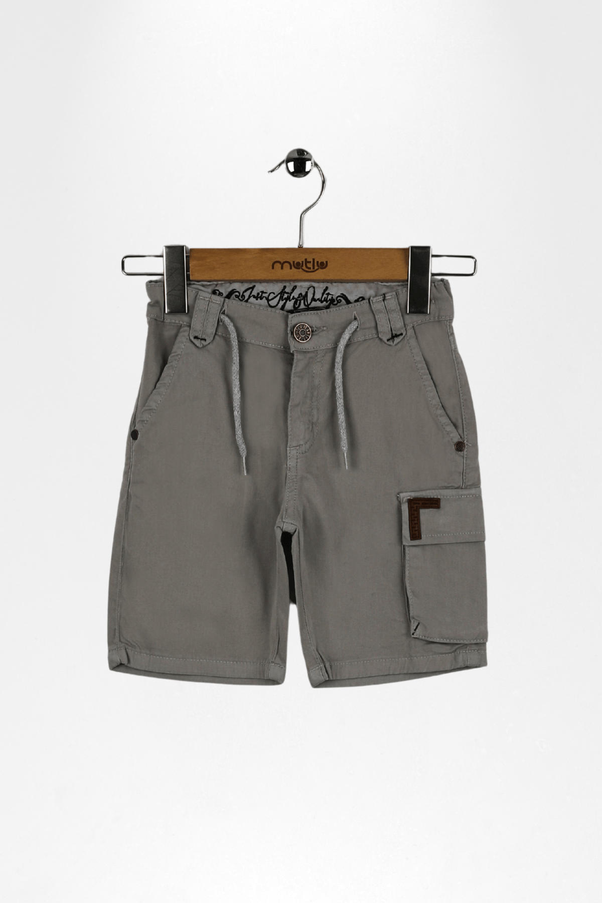 KEMER İÇİ NAKIŞLI ERKEK GABARDİN BERMUDA