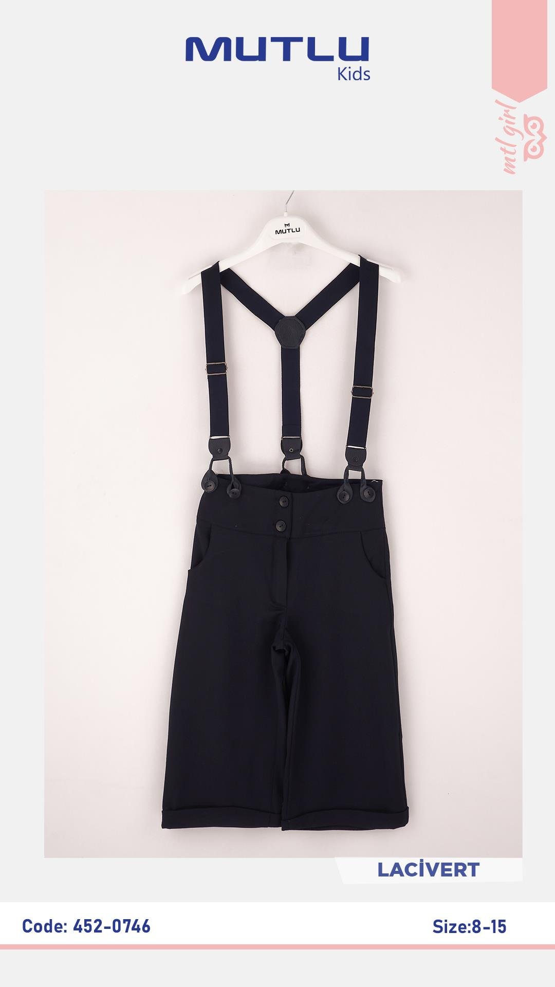 KEMERİ DÜĞMELİ KIZ OKUL KAPRİ