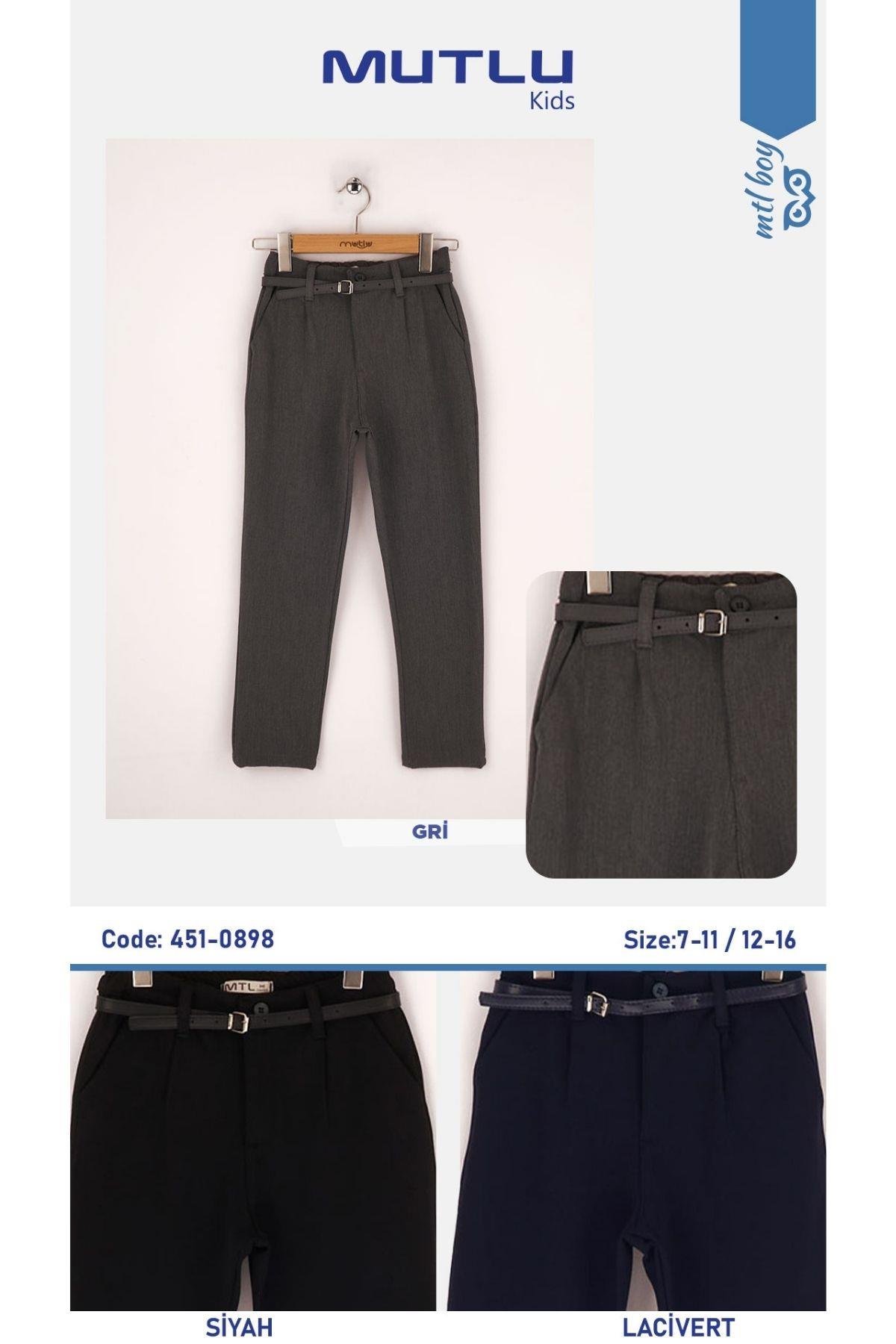 KEMERLİ BASİC KIZ OKUL PANTOLON