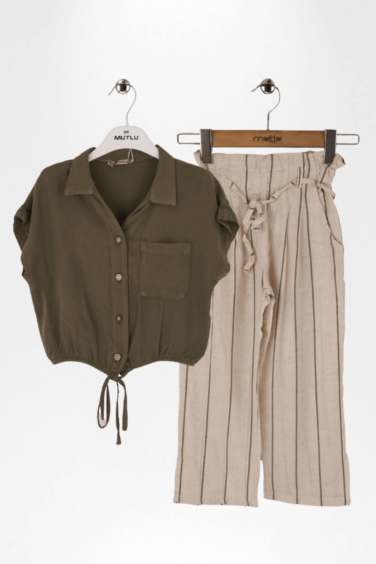 KIZ GÖMLEK BOL PAÇA PANTOLON TAKIM