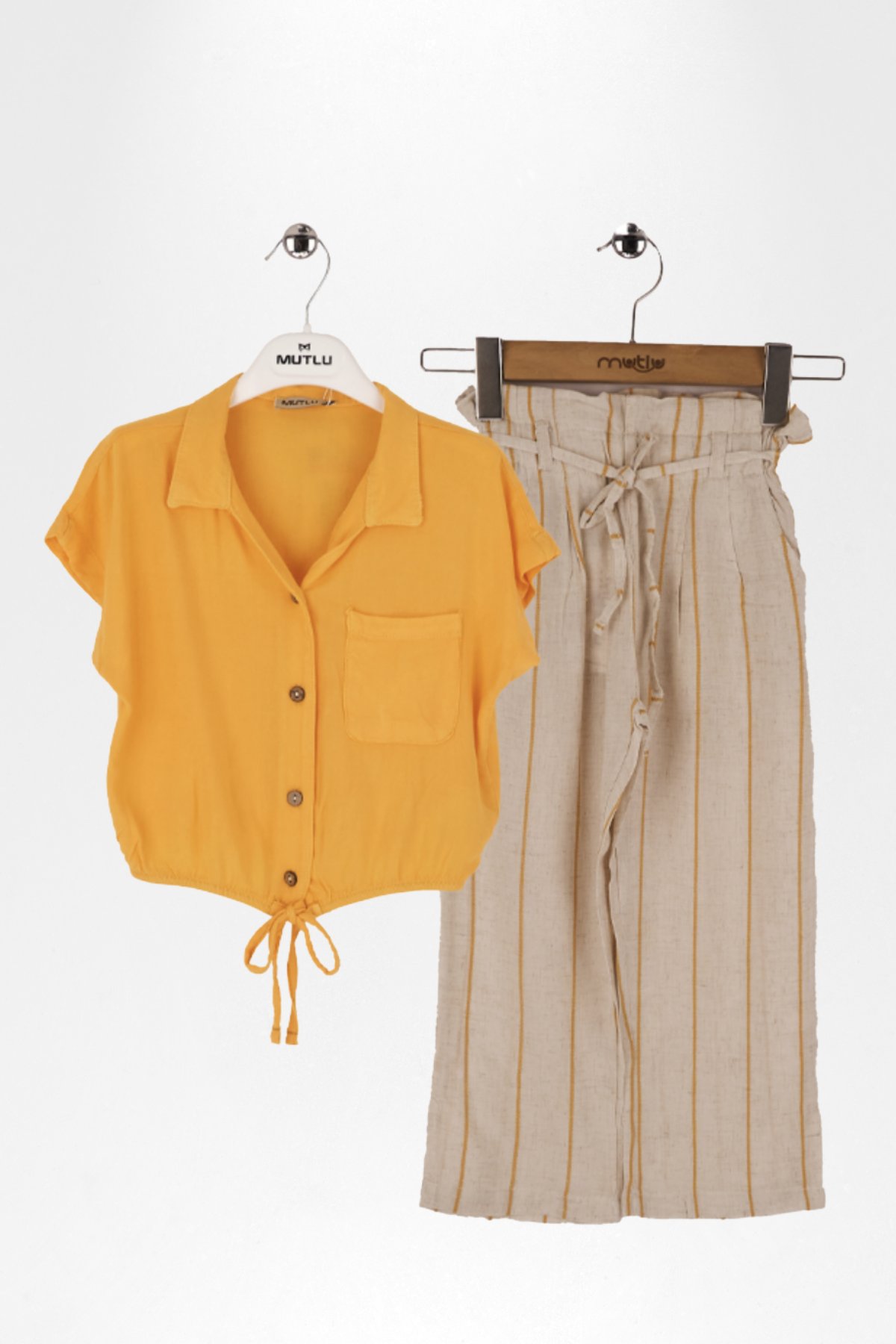 KIZ GÖMLEK BOL PAÇA PANTOLON TAKIM