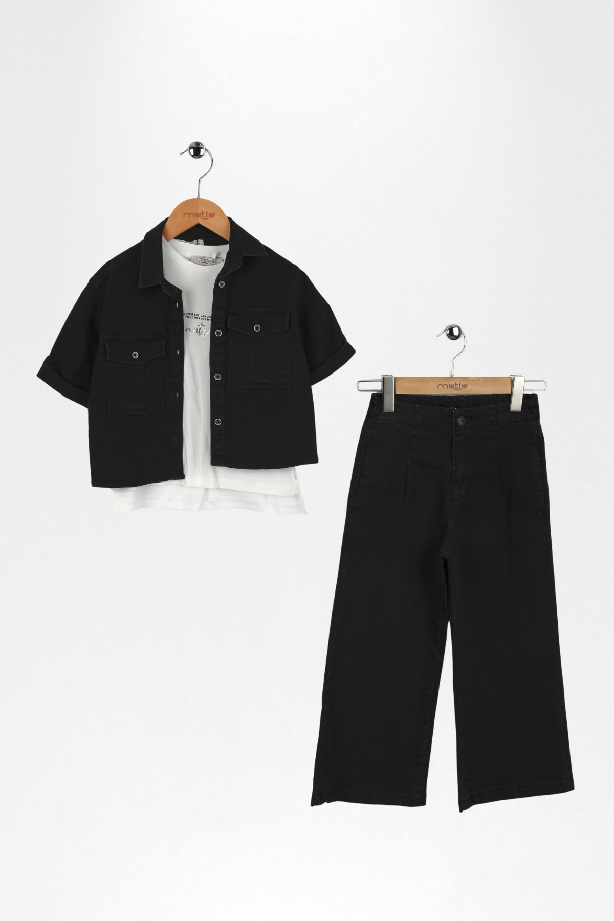 KIZ KOT GÖMLEK TAKIM