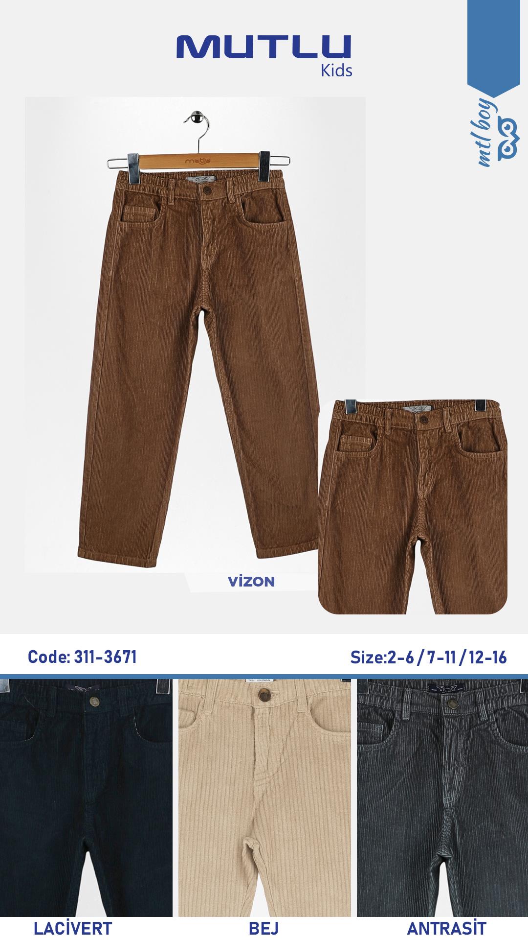 KLASİK ERKEK KADİFE PANTOLON