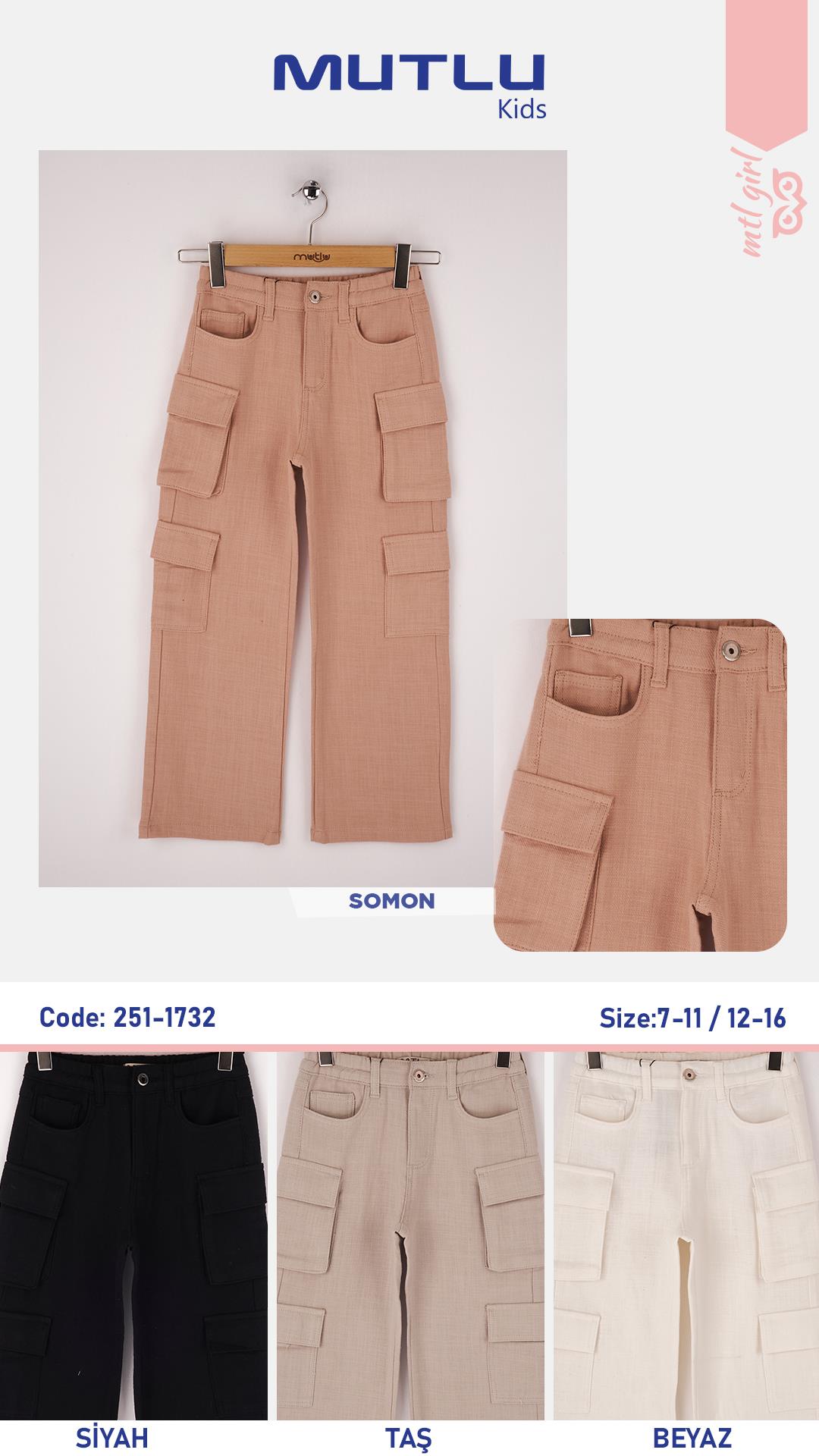 KÖRÜK CEPLİ KIZ PANTOLON