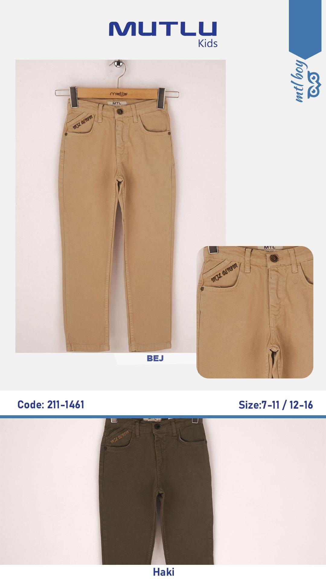 KÜÇÜK BİYE CEPLİ ERKEK PANTOLON