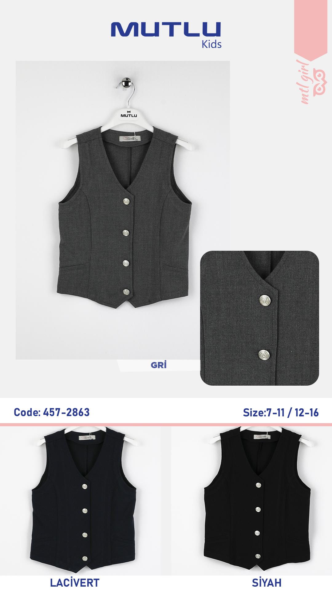 KULPLU  KIZ OKUL YELEK