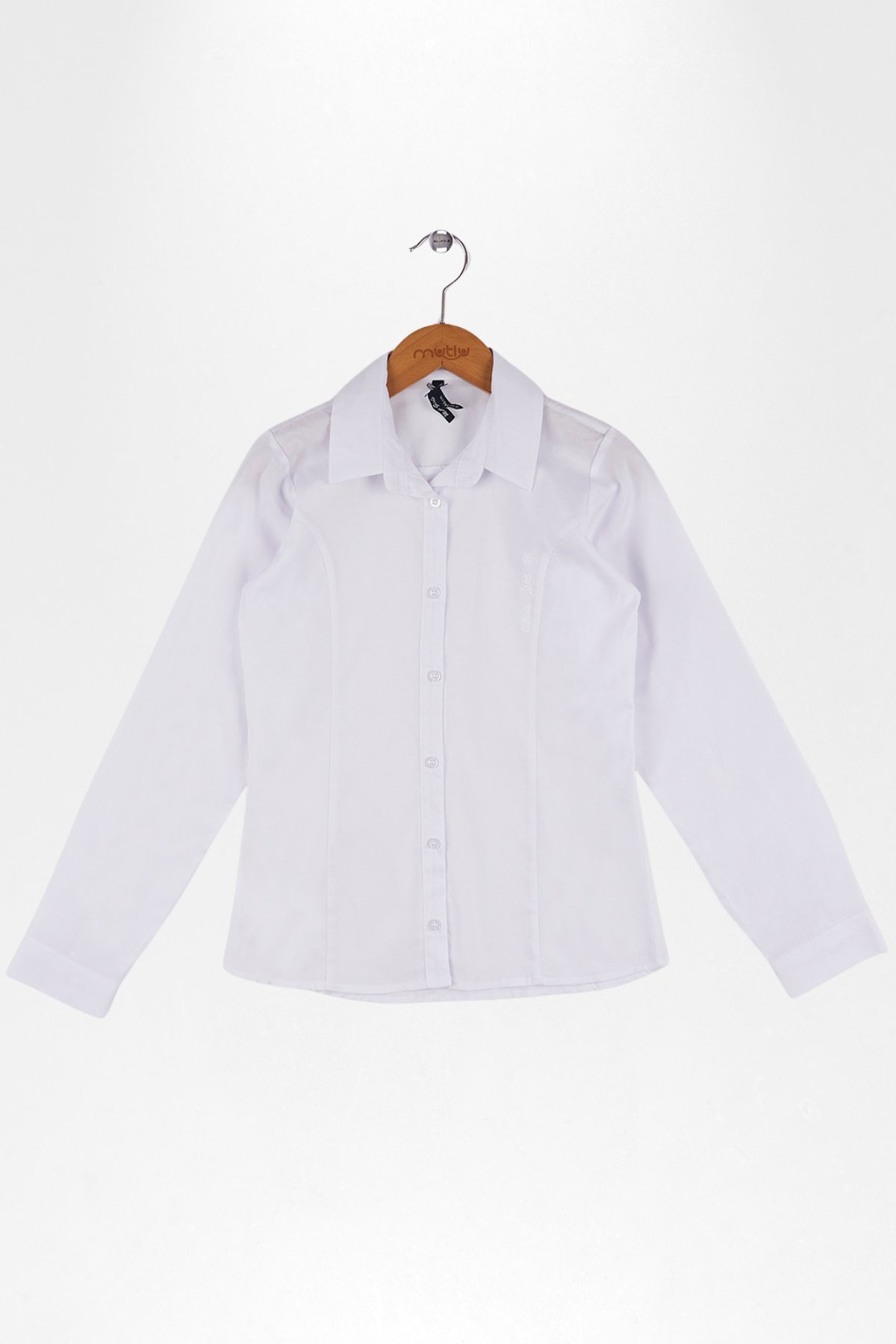 KUPLU NAKIŞLI  KIZ OKUL GÖMLEK