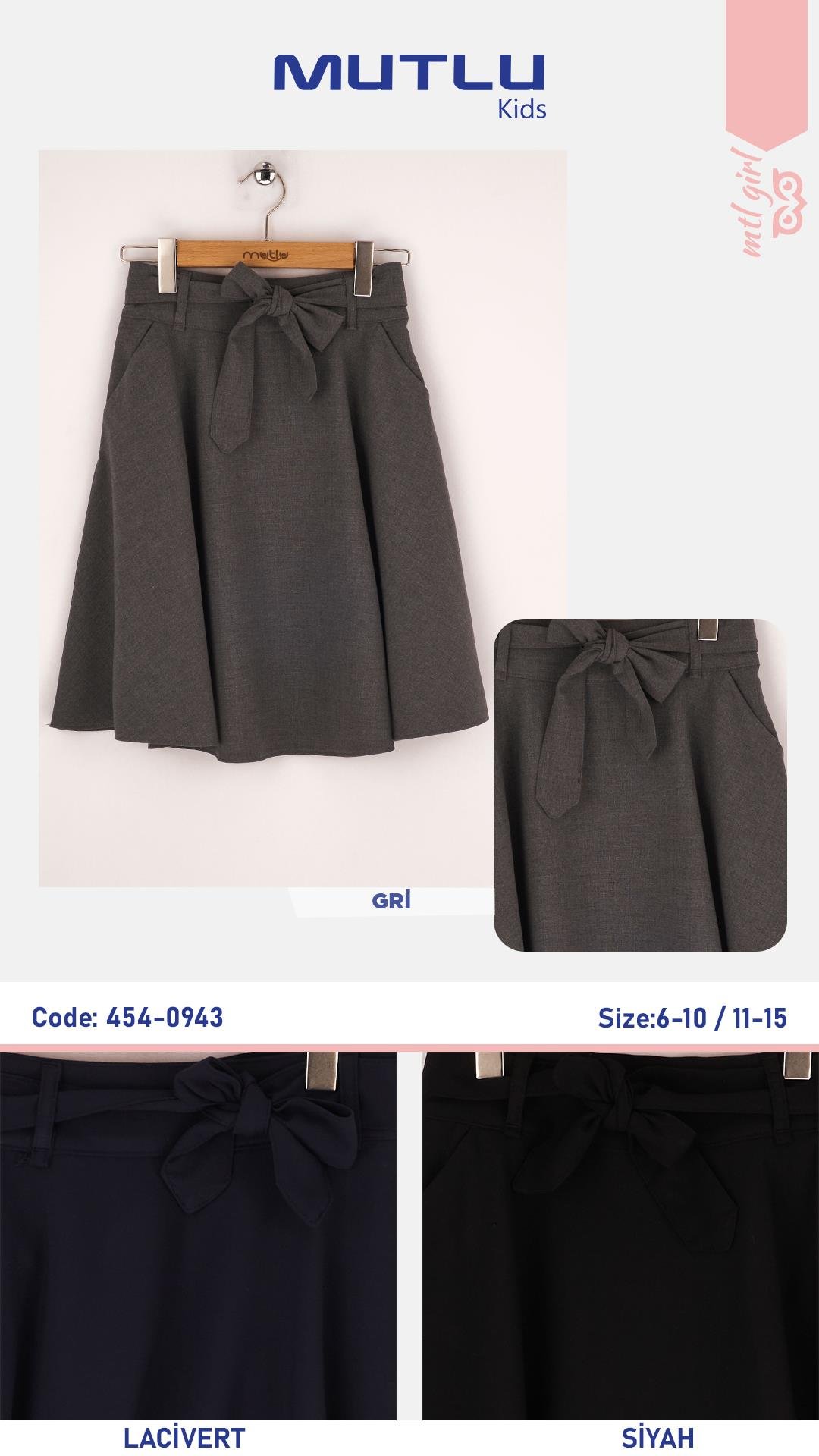 KUŞAKLI KIZ OKUL DAİRE ETEK