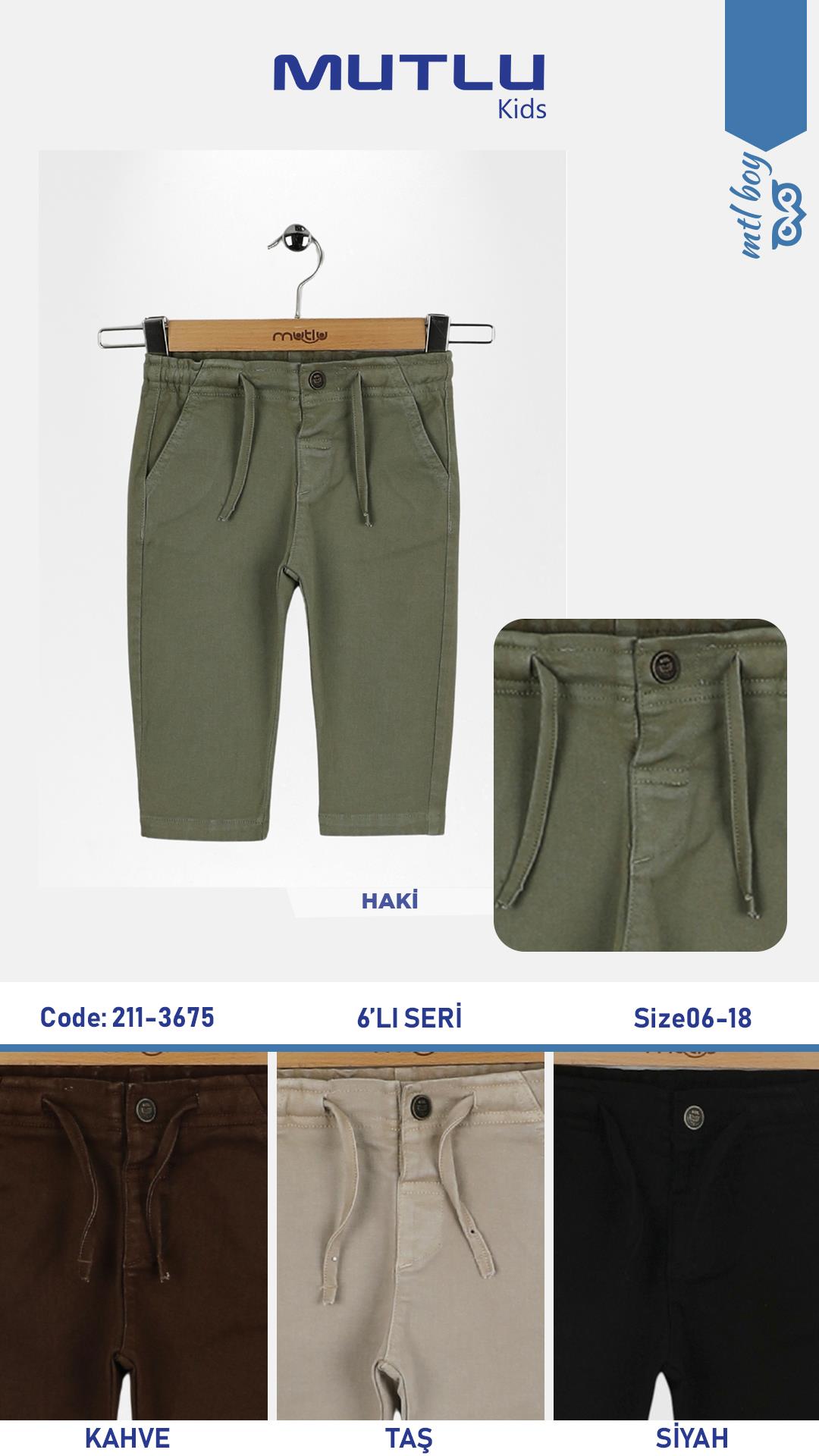 LASTİKLİ KORDONLU ERKEK PANTOLON