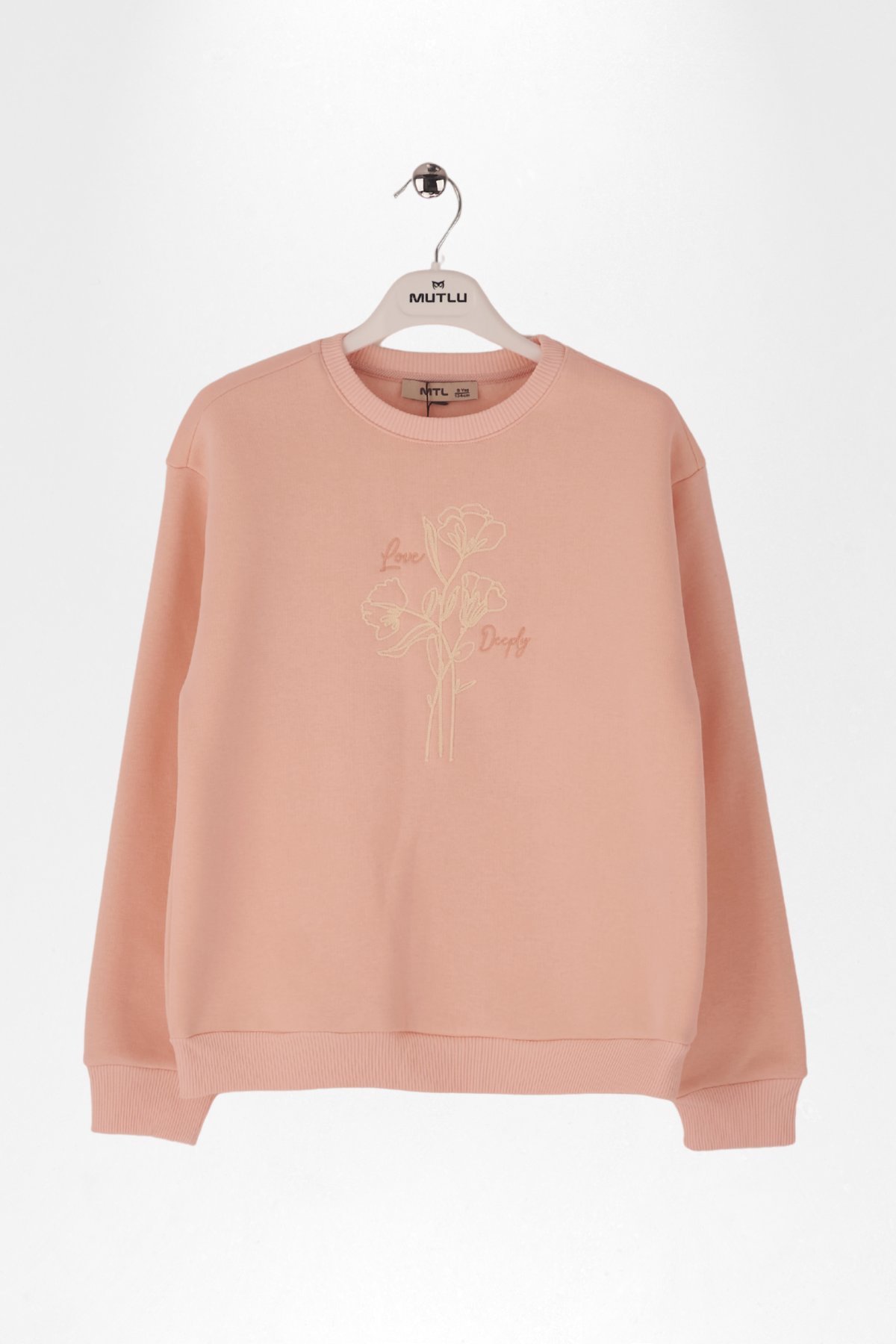 LOVE NAKIŞLI KIZ SWEATSHIRT