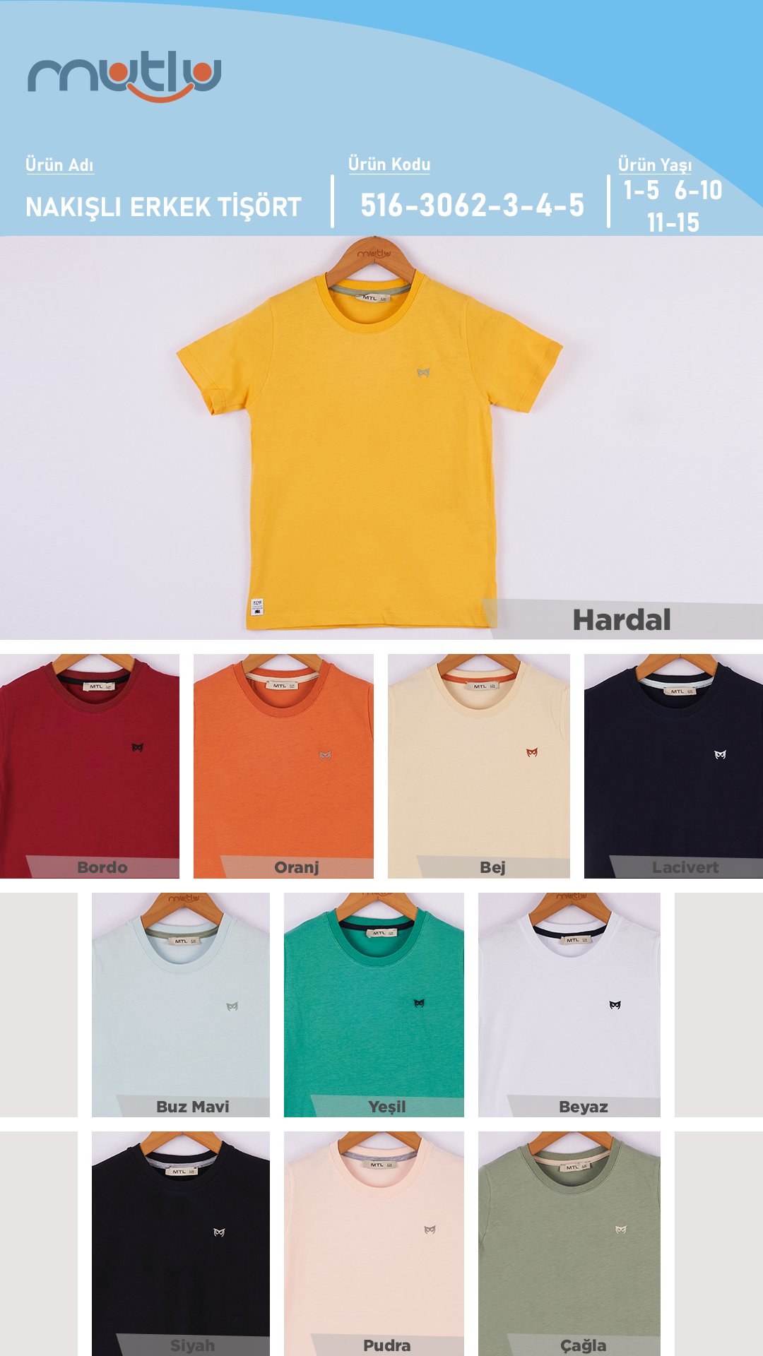 NAKIŞLI ERKEK TİŞÖRT