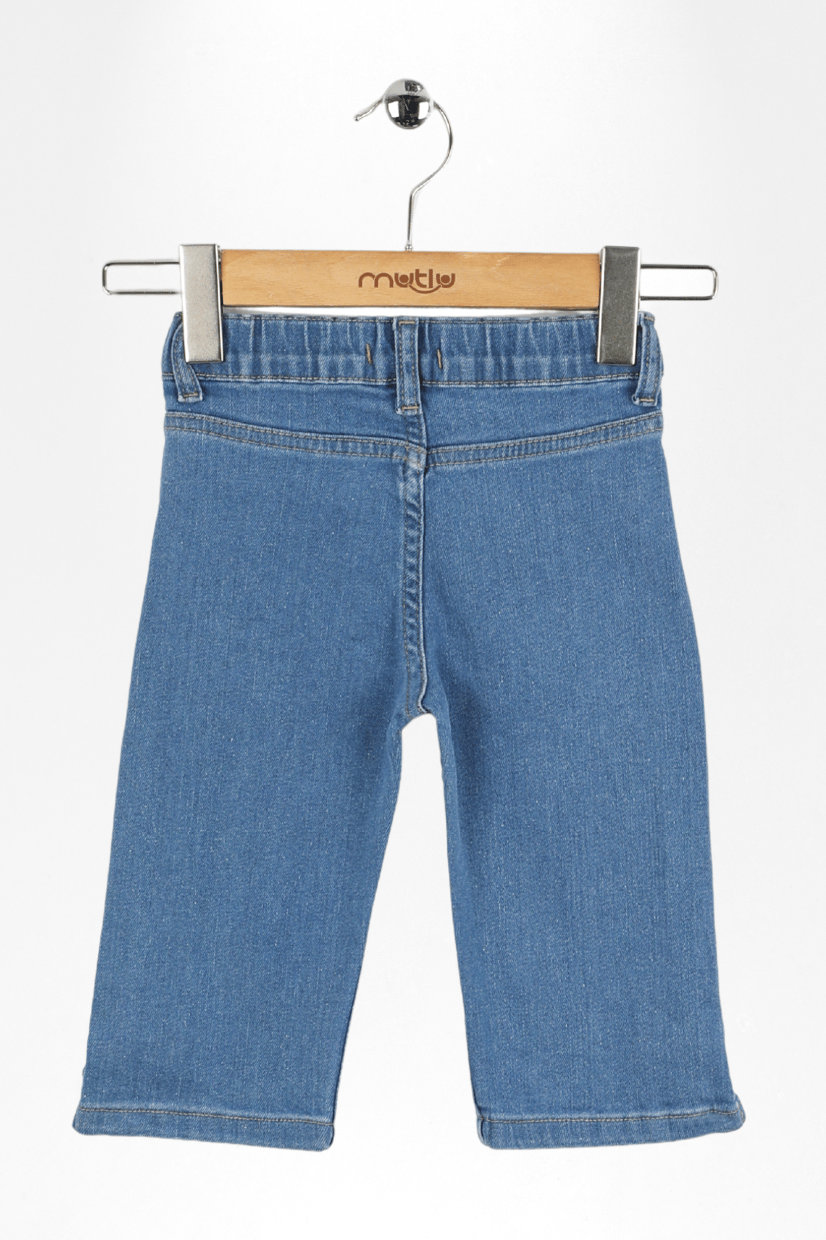 PAÇA FİYONKLU KIZ DENİM PANTOLON