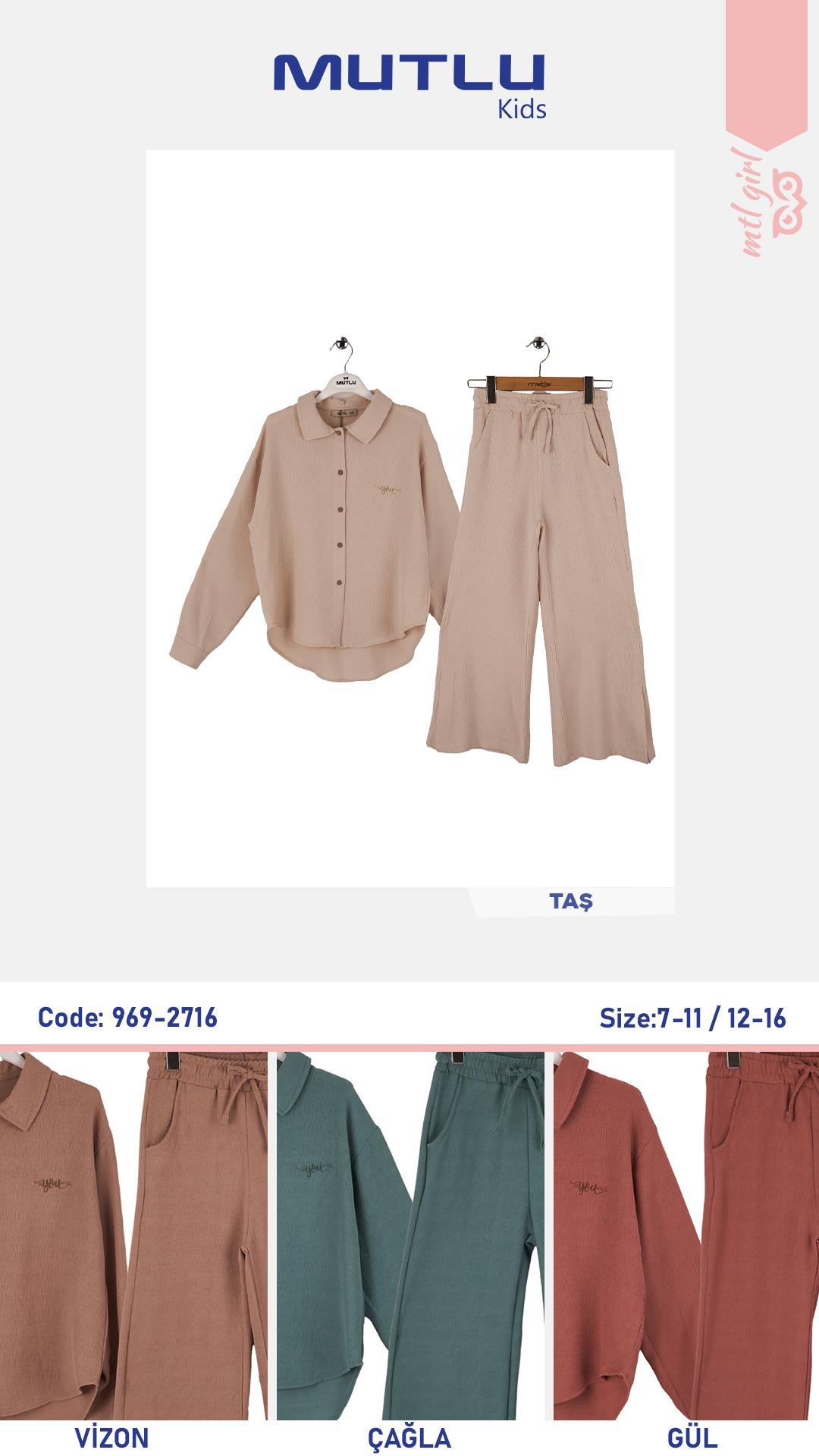 PANTOLONU YIRTMAÇLI KIZ ALT ÜST TAKIM