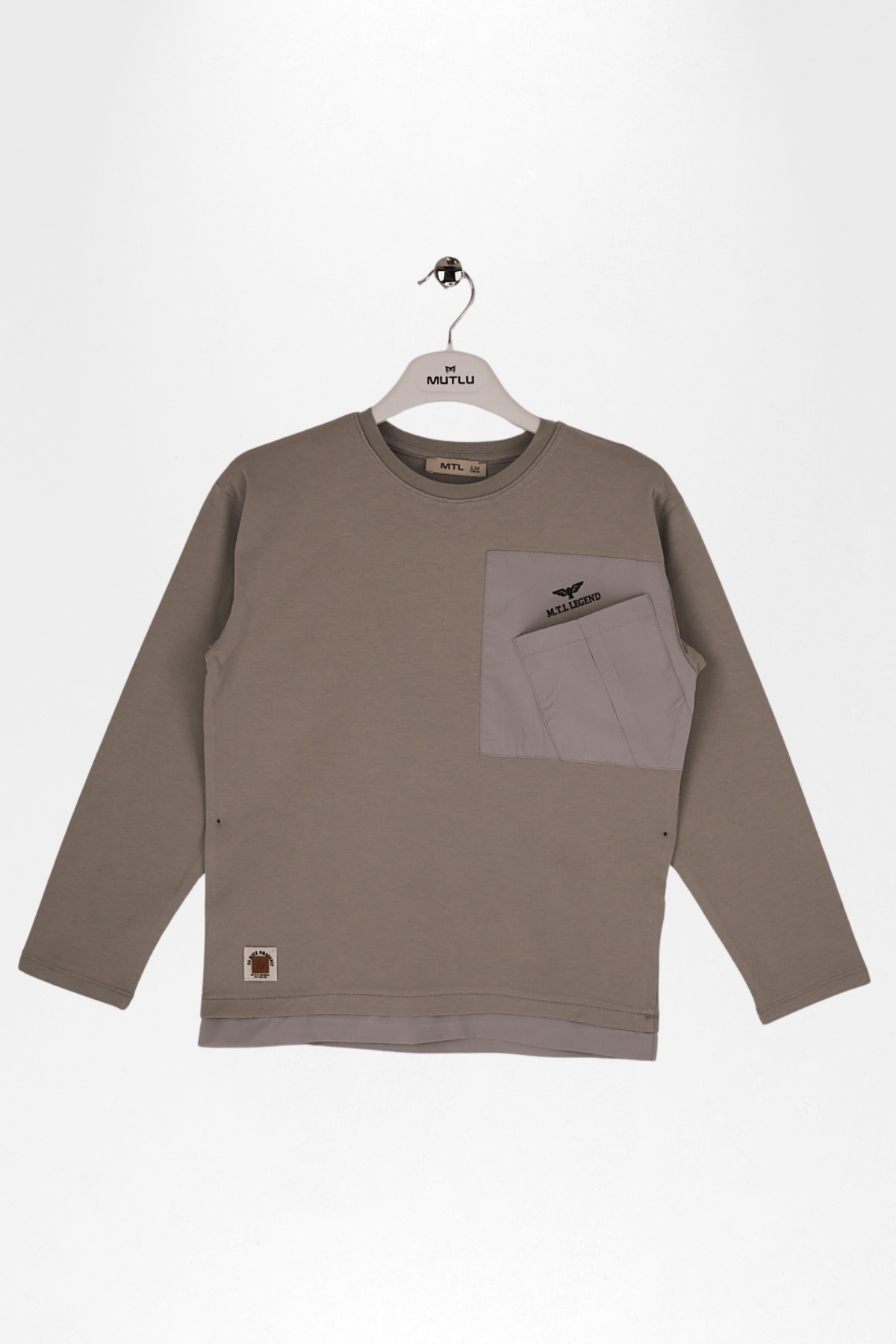 PARAŞÜT GARNİLİ ERKEK UZUN KOL TSHIRT