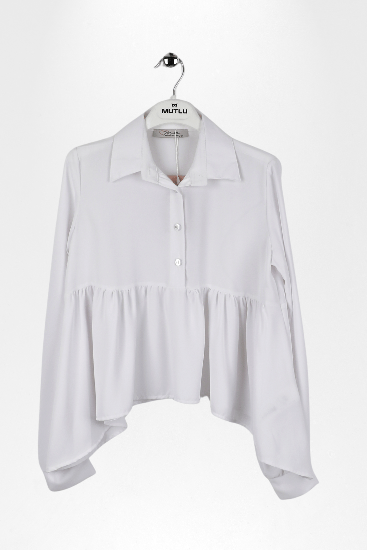 PARÇASI BÜZGÜLÜ KIZ OKUL GÖMLEK