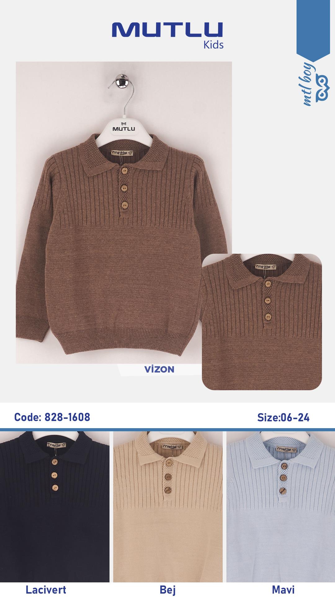 PATLI ERKEK UZUN KOL TRİKO