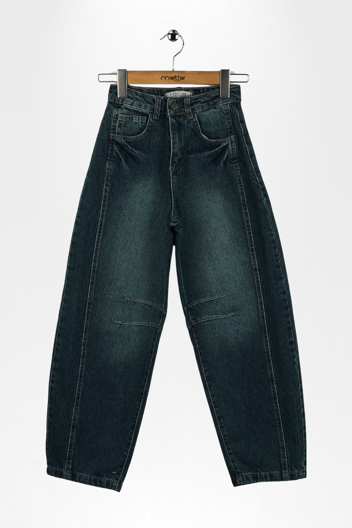 PENS DETAYLI KIZ BAGGY PANTOLON