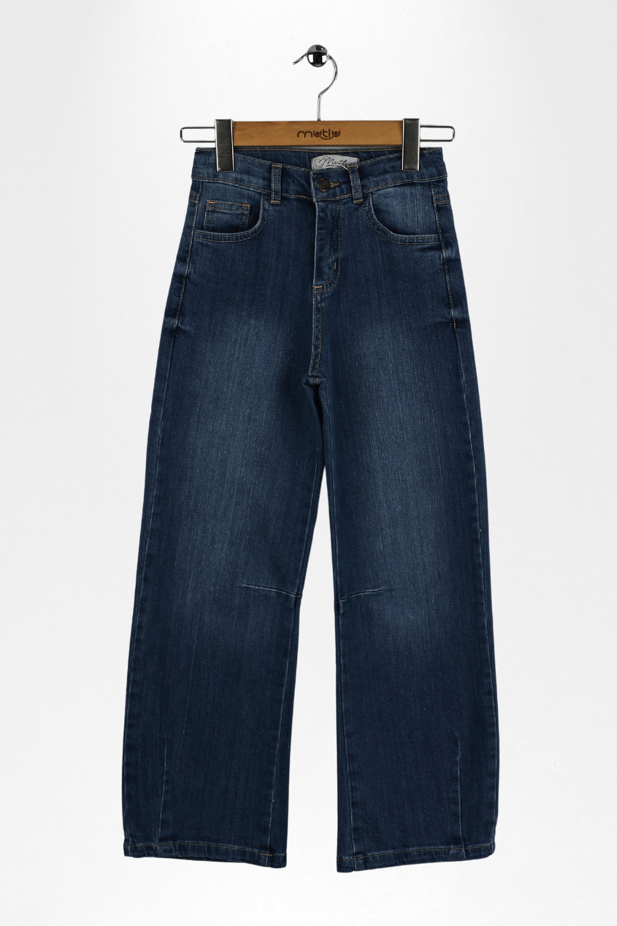 PENS DETAYLI KIZ KOT PANTOLON