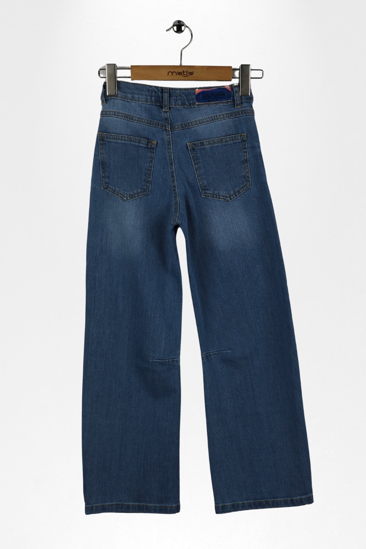 PENS DETAYLI KIZ KOT PANTOLON