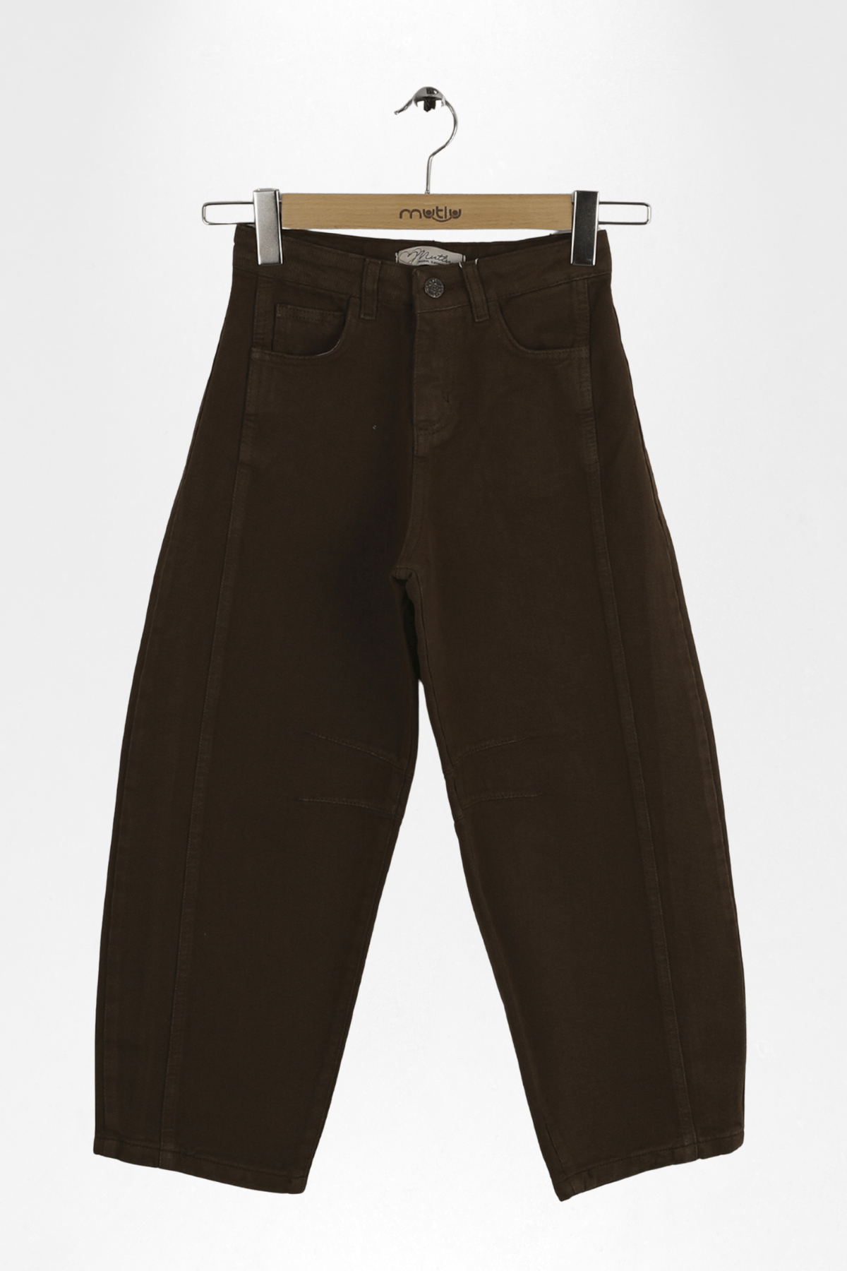 PENSLİ KIZ GABARDİN BAGGY PANTOLON